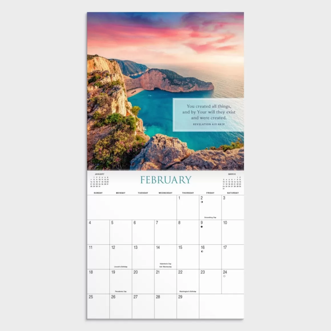 DaySpring Calendars & Planners>2024 Bible Verses Nature Wall Calendar