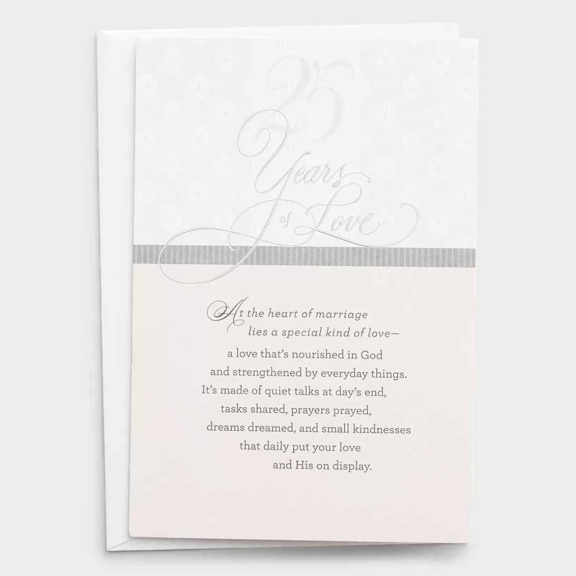 DaySpring Wedding & Anniversary>25th Anniversary - Love - 1 Premium Card