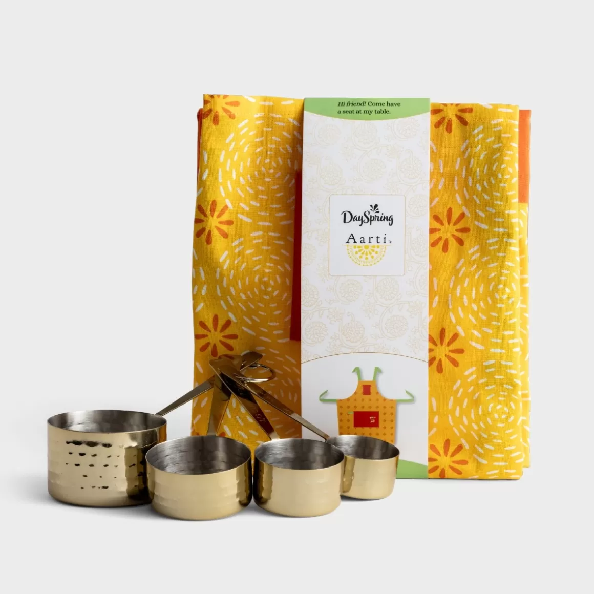 DaySpring Gifts for Her | Gift Sets>Aarti Sequeira - Apron + Measuring Cups Gift Set