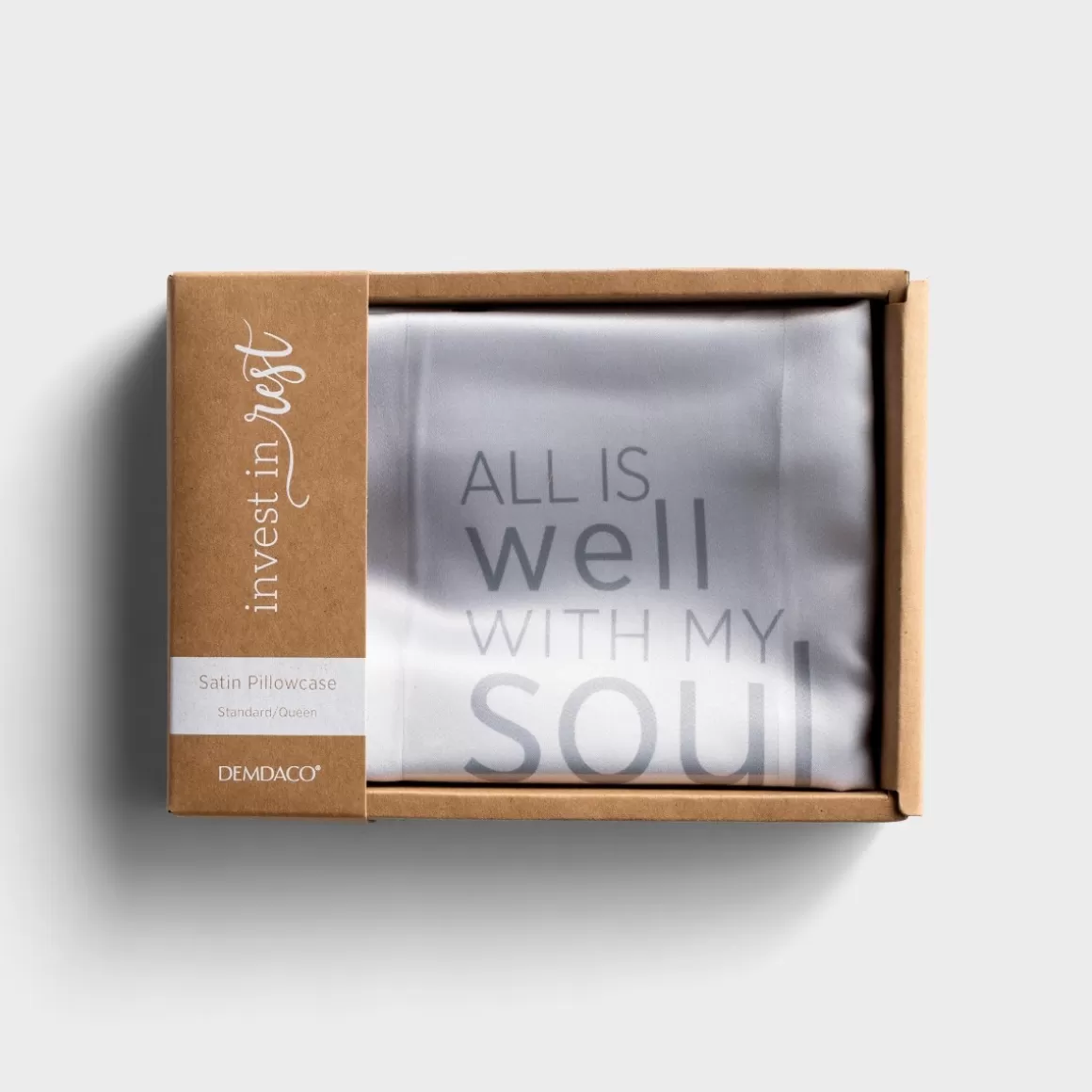 DaySpring Pillows | Gifts for Friends>All Is Well with My Soul - Satin Pillowcase