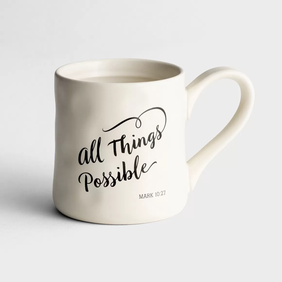 DaySpring Farmhouse Faith | Mugs & Drinkware>All Things Possible - Hand-Thrown Mug