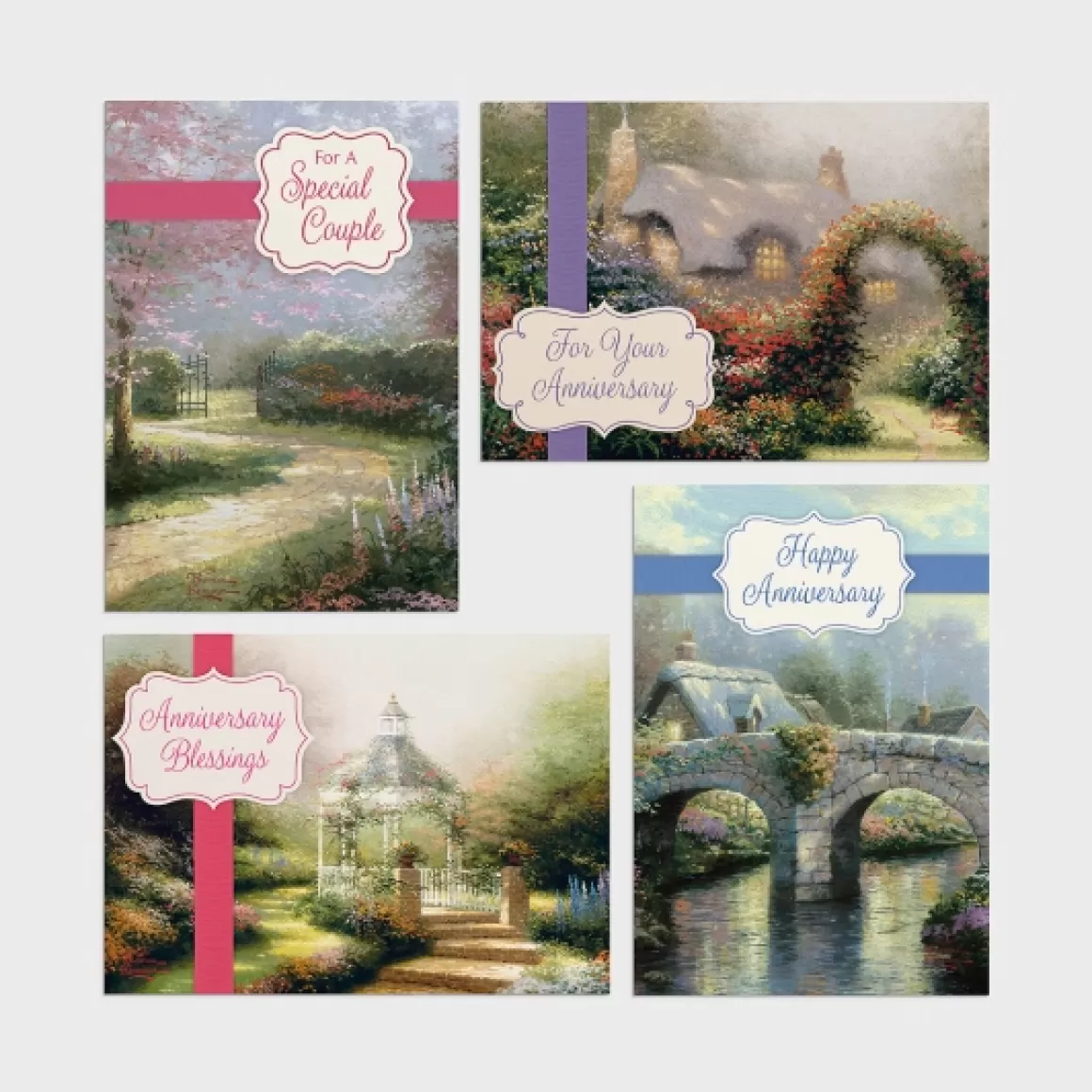 DaySpring Boxed Cards | Wedding & Anniversary>Anniversary - Thomas Kinkade - 12 Boxed Cards