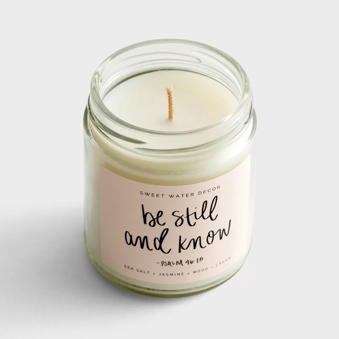 DaySpring Candles | Difficult Times>Be Still - Sea Salt + Jasmine + Wood + Cream - Soy Candle