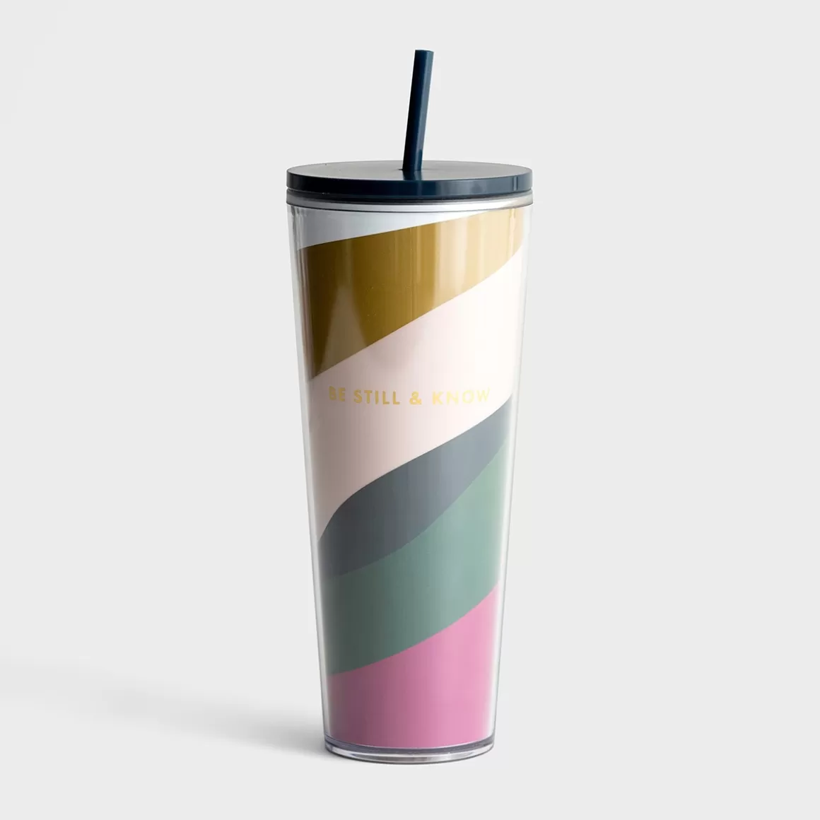 DaySpring Mugs & Drinkware | Mugs & Drinkware>Be Still & Know - Straw Tumbler