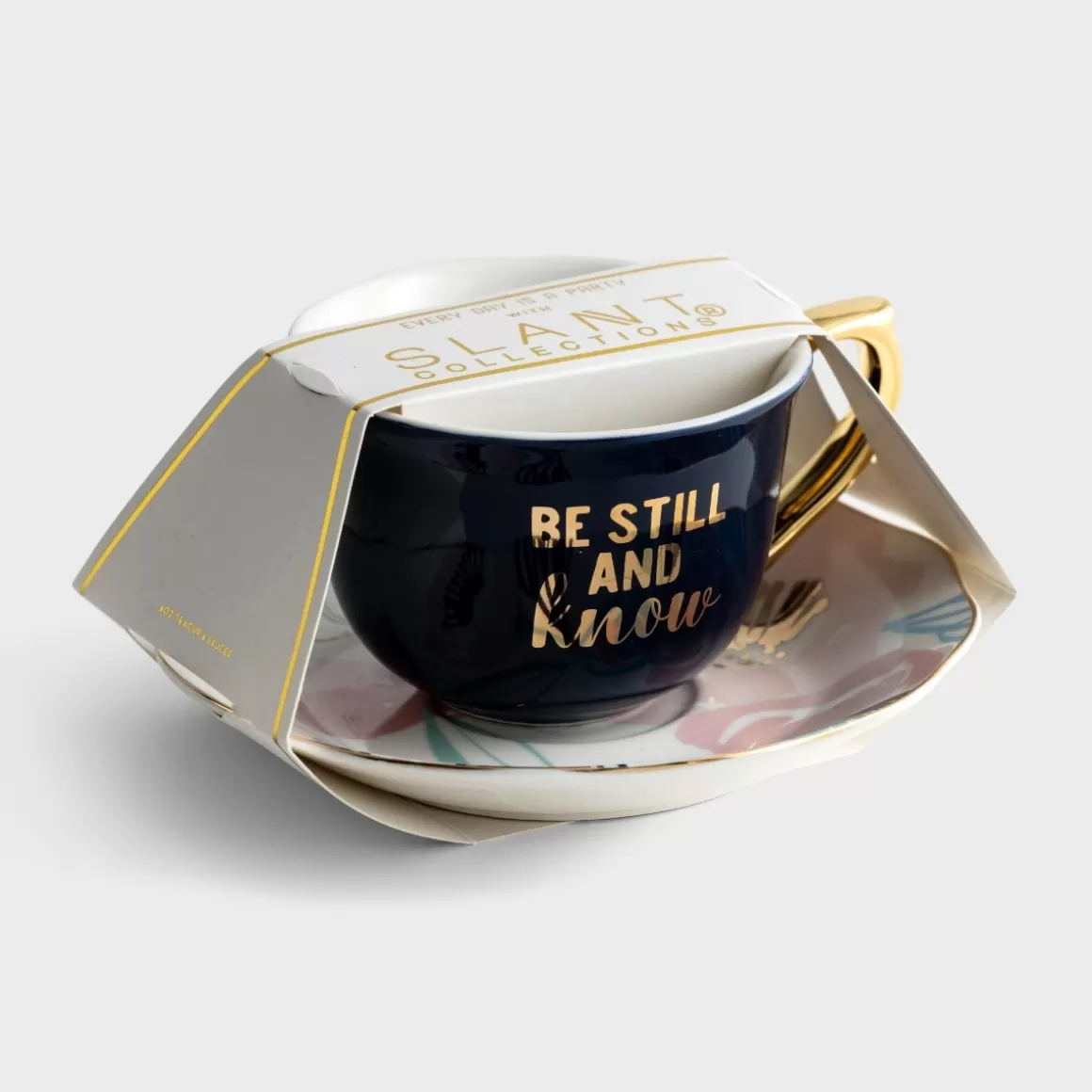 DaySpring Mugs & Drinkware | Gifts for Friends>Be Still And Know - Tea Cup And Saucer