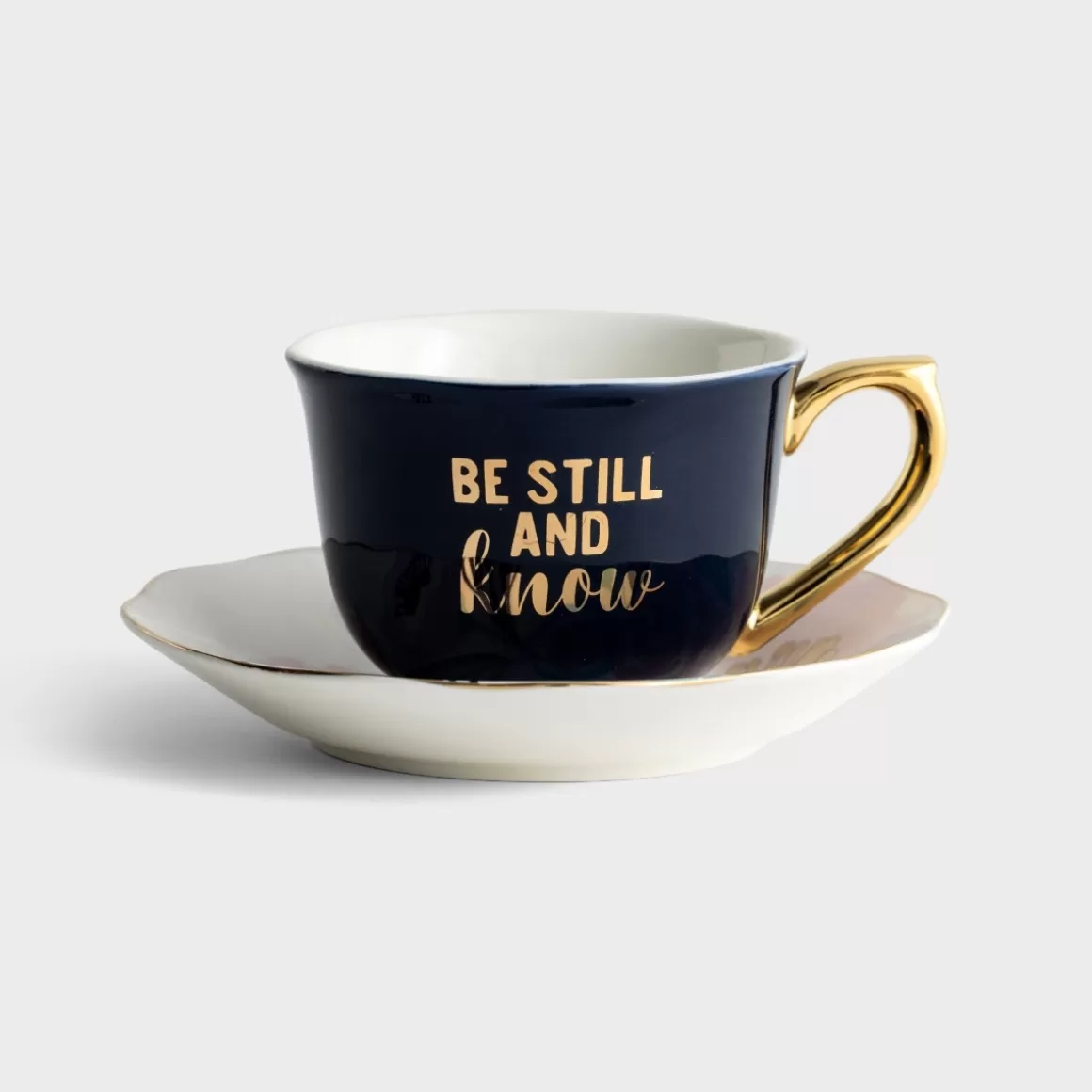 DaySpring Mugs & Drinkware | Gifts for Friends>Be Still And Know - Tea Cup And Saucer