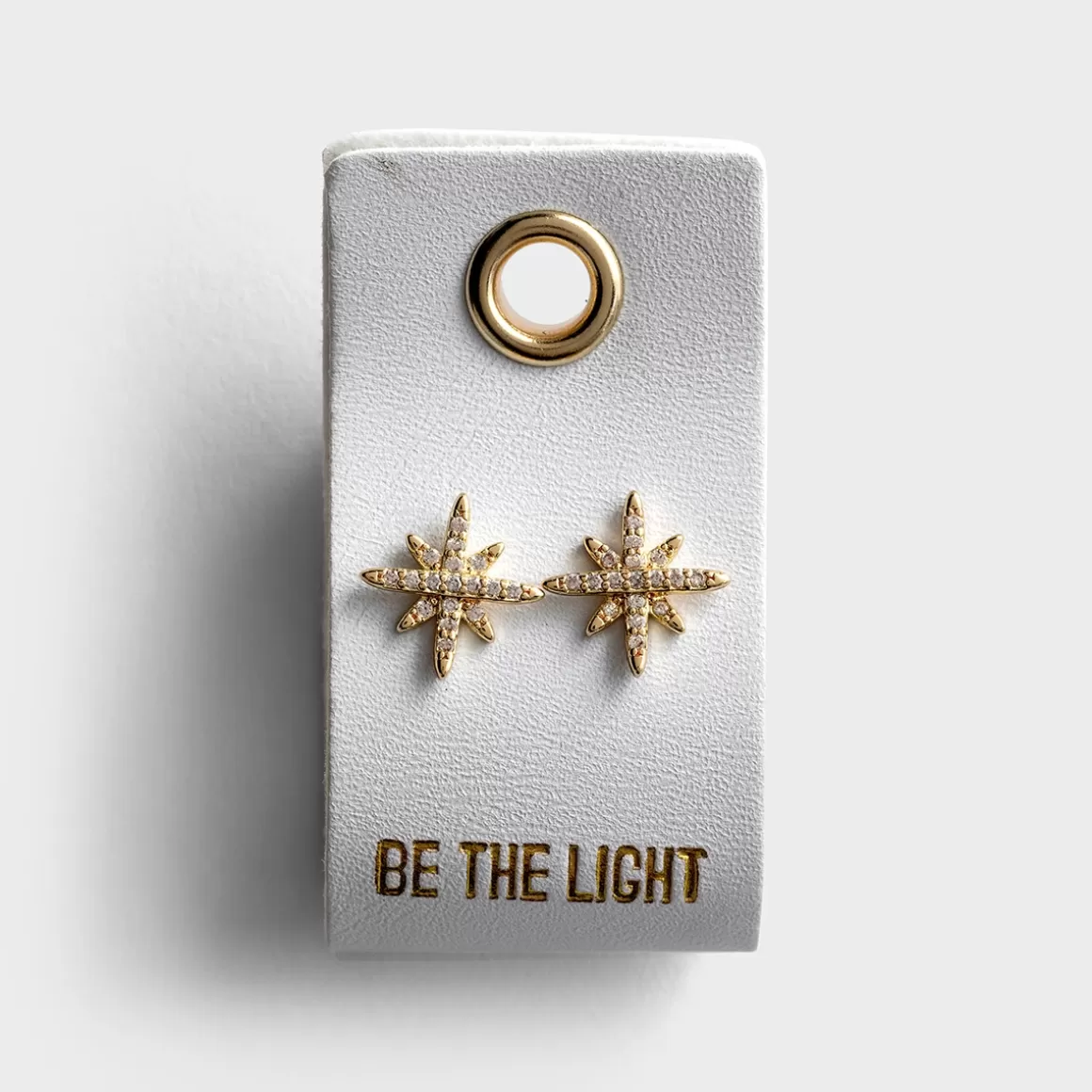 DaySpring Jewelry>Be the Light - Rhinestone Starburst Stud Earrings