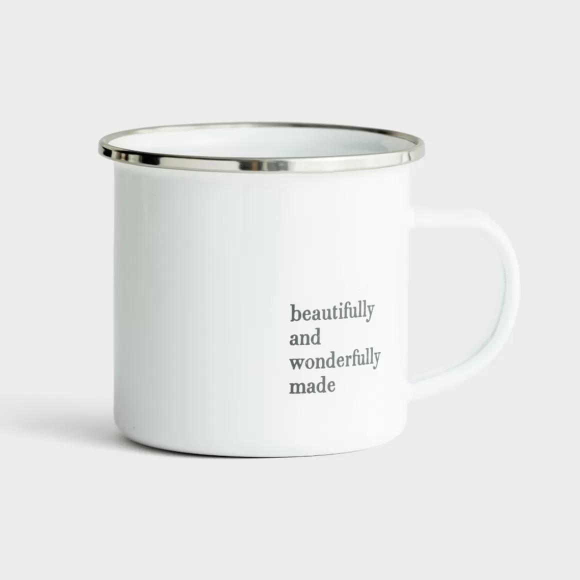 DaySpring Mugs & Drinkware | Gifts for Kids>Beautifully and Wonderfully Made - Enamel Cup