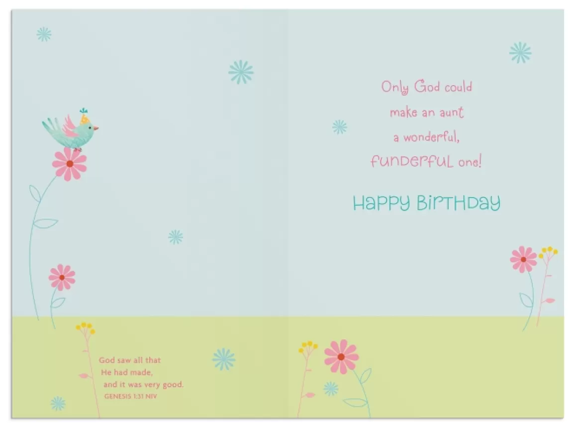 DaySpring Greeting Cards | Birthday>Birthday - Aunt - Lots Of Love - 1 Premium Card