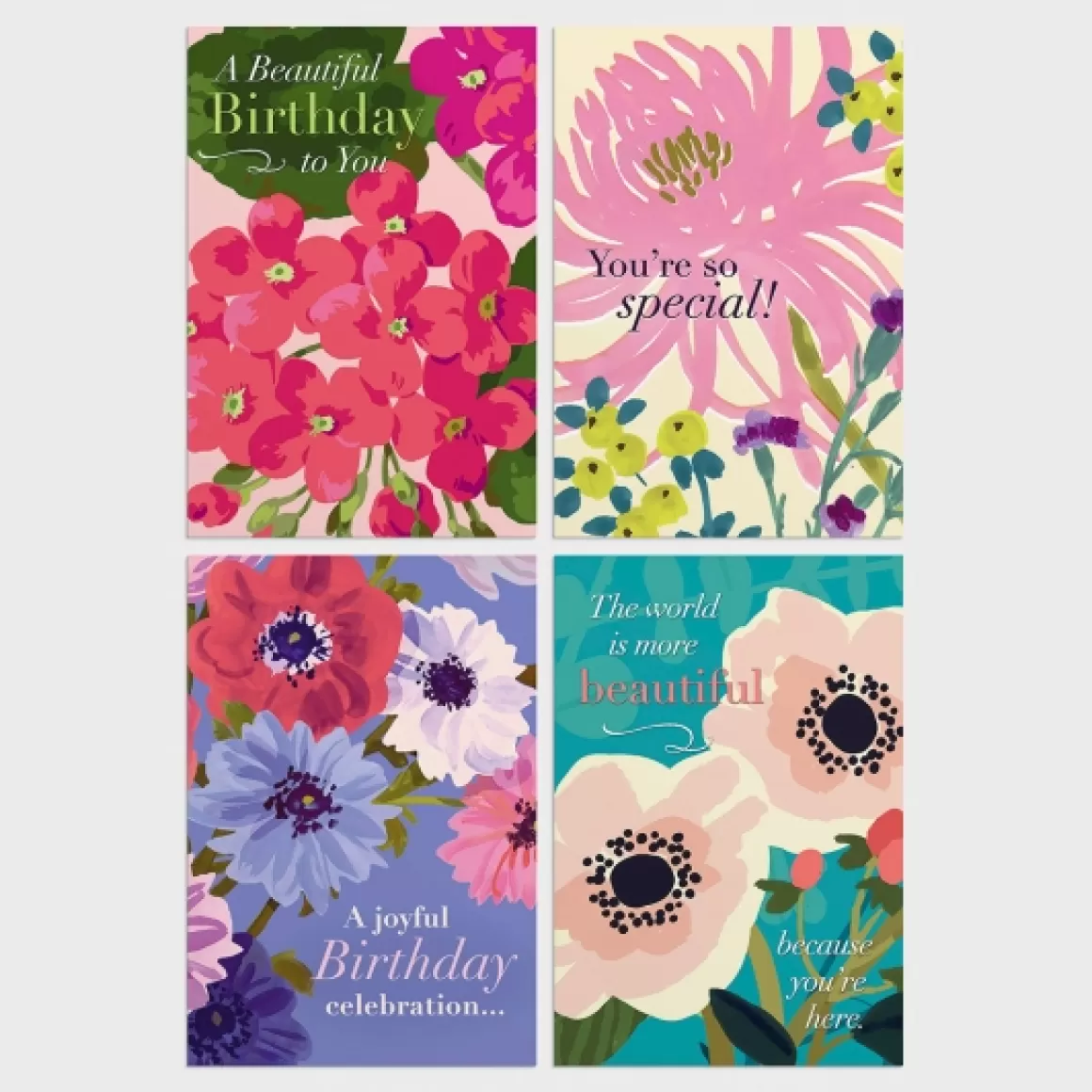 DaySpring Boxed Cards | Birthday>Birthday - Beautiful Birthday Flowers - 12 Boxed Cards, KJV