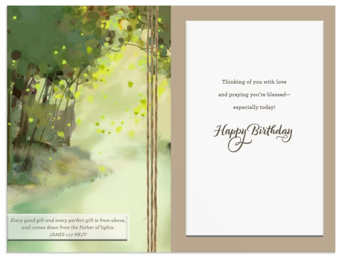 DaySpring Birthday>Birthday - Dad - Peace, Joy, Love - 1 Premium Card