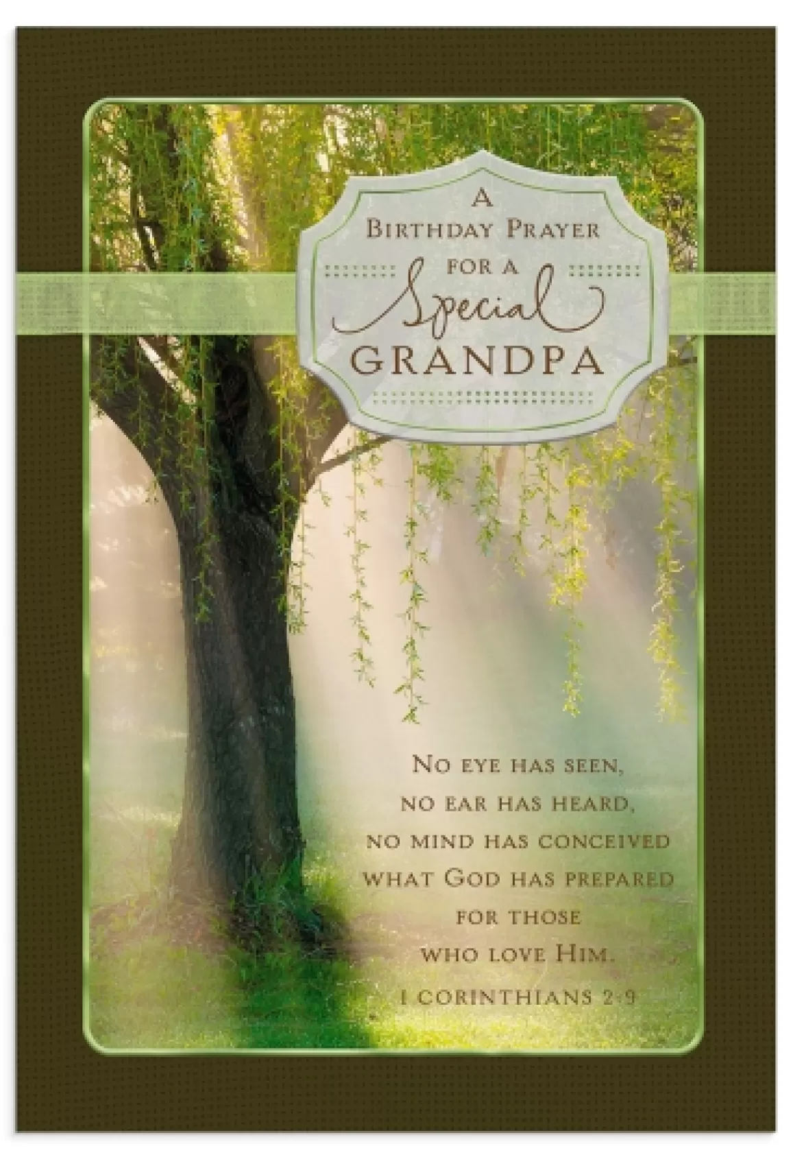 DaySpring Greeting Cards | Birthday>Birthday - Grandpa - A Birthday Prayer - 1 Premium Card