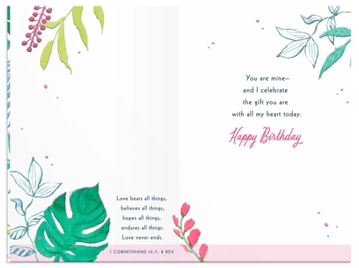 DaySpring Greeting Cards | Birthday>Birthday - Wife - Oasis Of Beauty - 1 Greeting Card