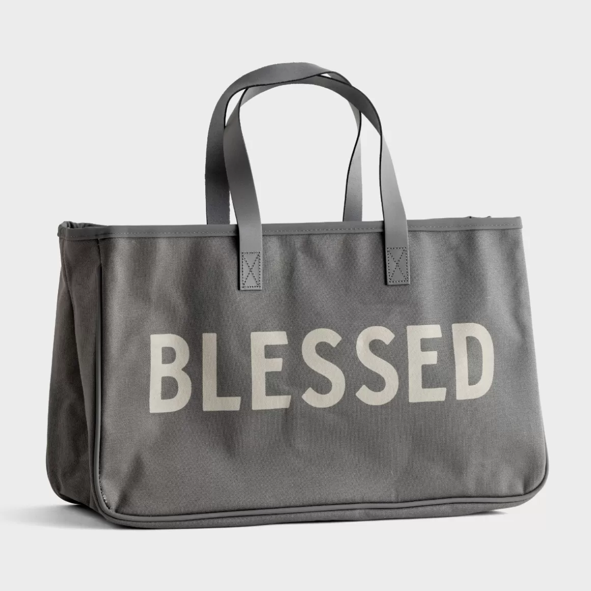 DaySpring Totes, Bags, & More>Blessed - Canvas Tote Bag, Gray