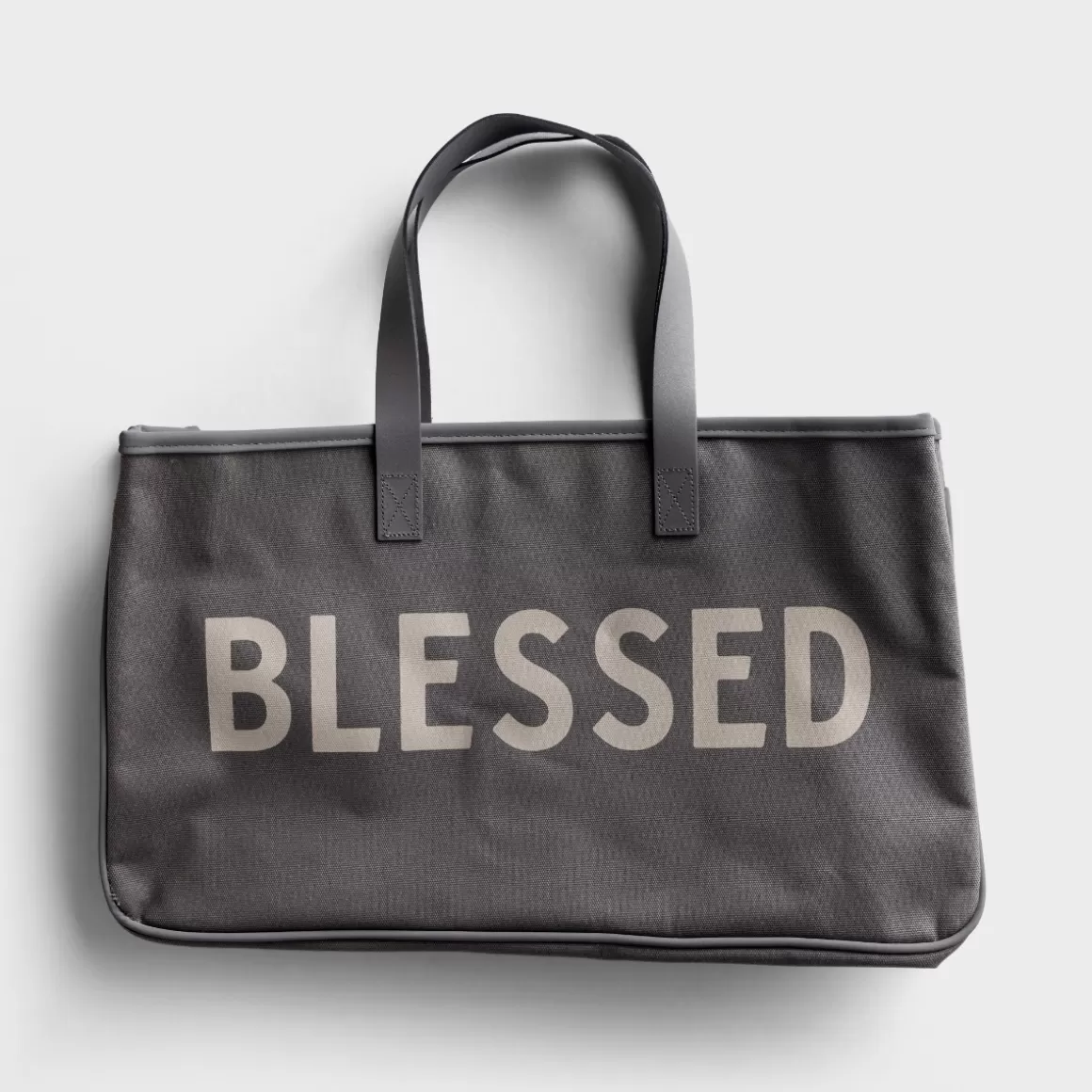 DaySpring Totes, Bags, & More>Blessed - Canvas Tote Bag, Gray