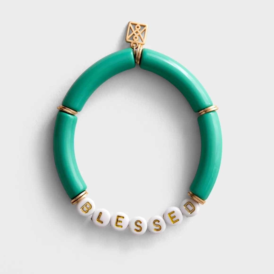 DaySpring Jewelry>Blessed - Tube Bead Bracelet, Mint