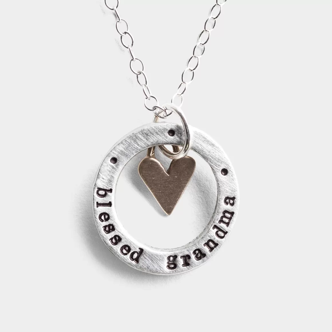 DaySpring Gifts for Grandparents | Jewelry>Blessed Grandma - Pewter Pendant Necklace