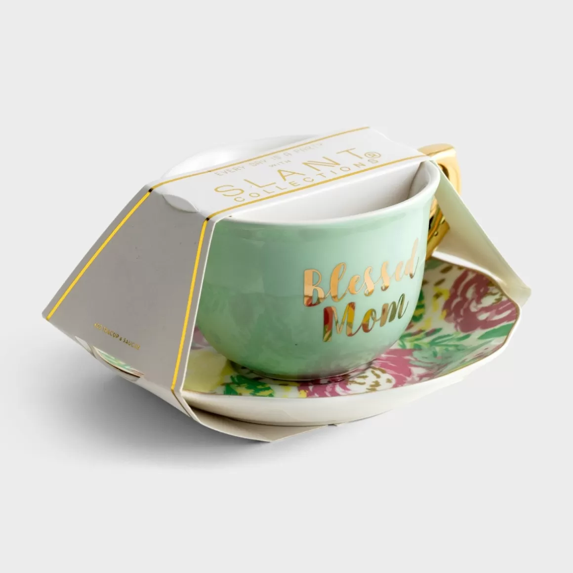 DaySpring Mugs & Drinkware | Mugs & Drinkware>Blessed Mom - Tea Cup And Saucer