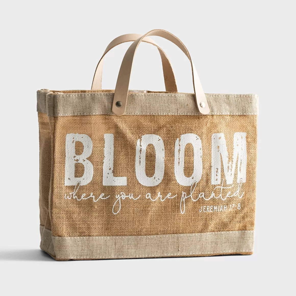 DaySpring Totes, Bags, & More>Bloom - Mini Market Jute Tote Bag