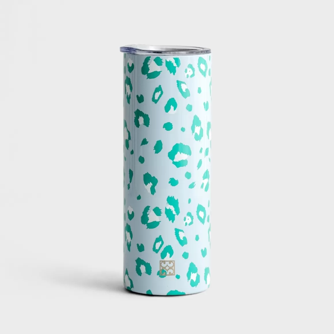 DaySpring Mugs & Drinkware | Mugs & Drinkware>Cheetah Time - Skinny Stainless Tumbler with Lid and Straw