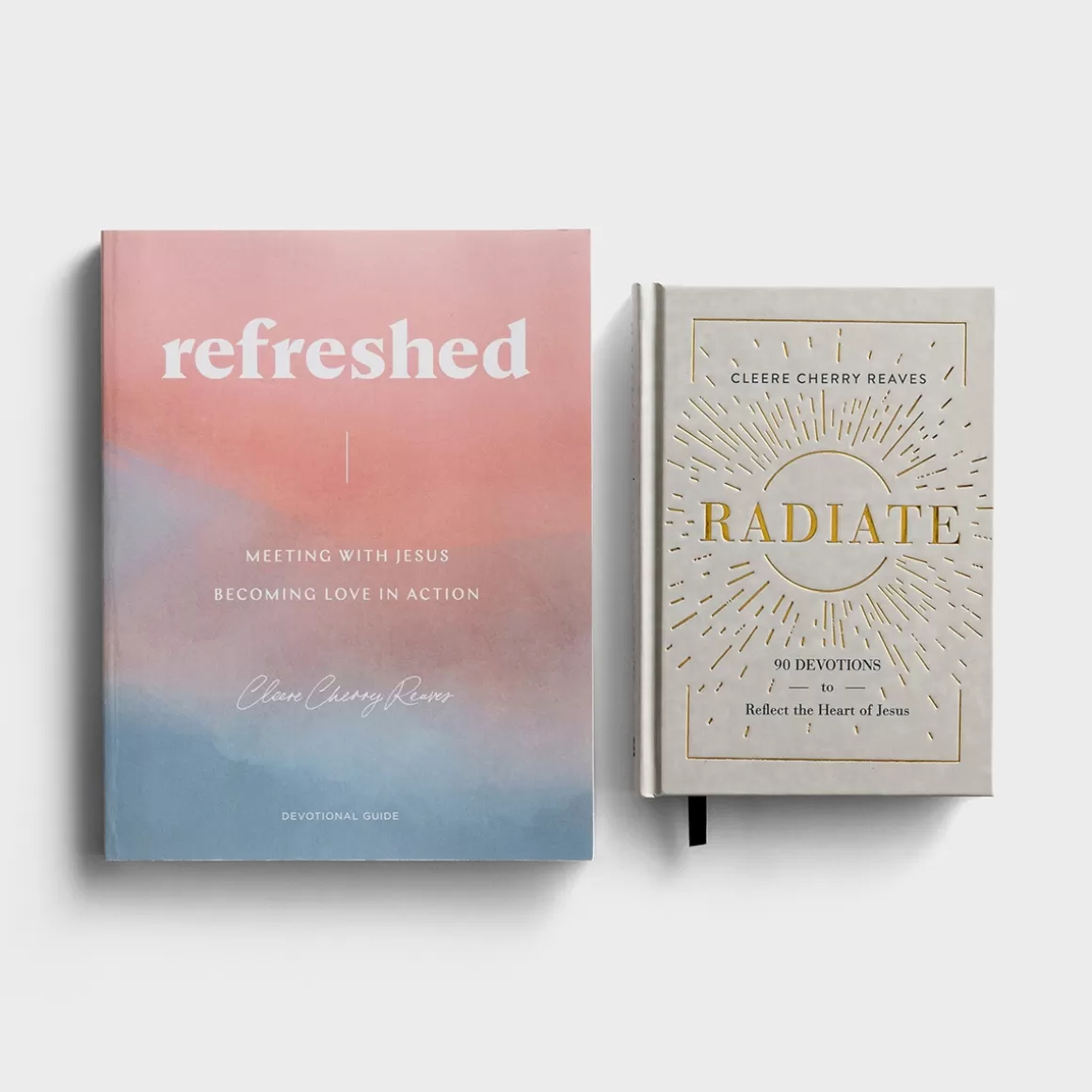 DaySpring Devotionals | Books>Cleere Cherry Reaves - Refreshed & Radiate - Devotional Set