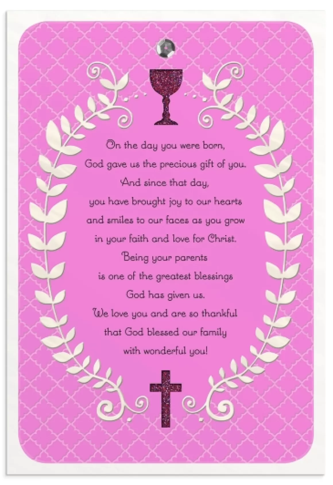 DaySpring Greeting Cards>Communion - Daughter - Precious Gift - 1 Greeting Card