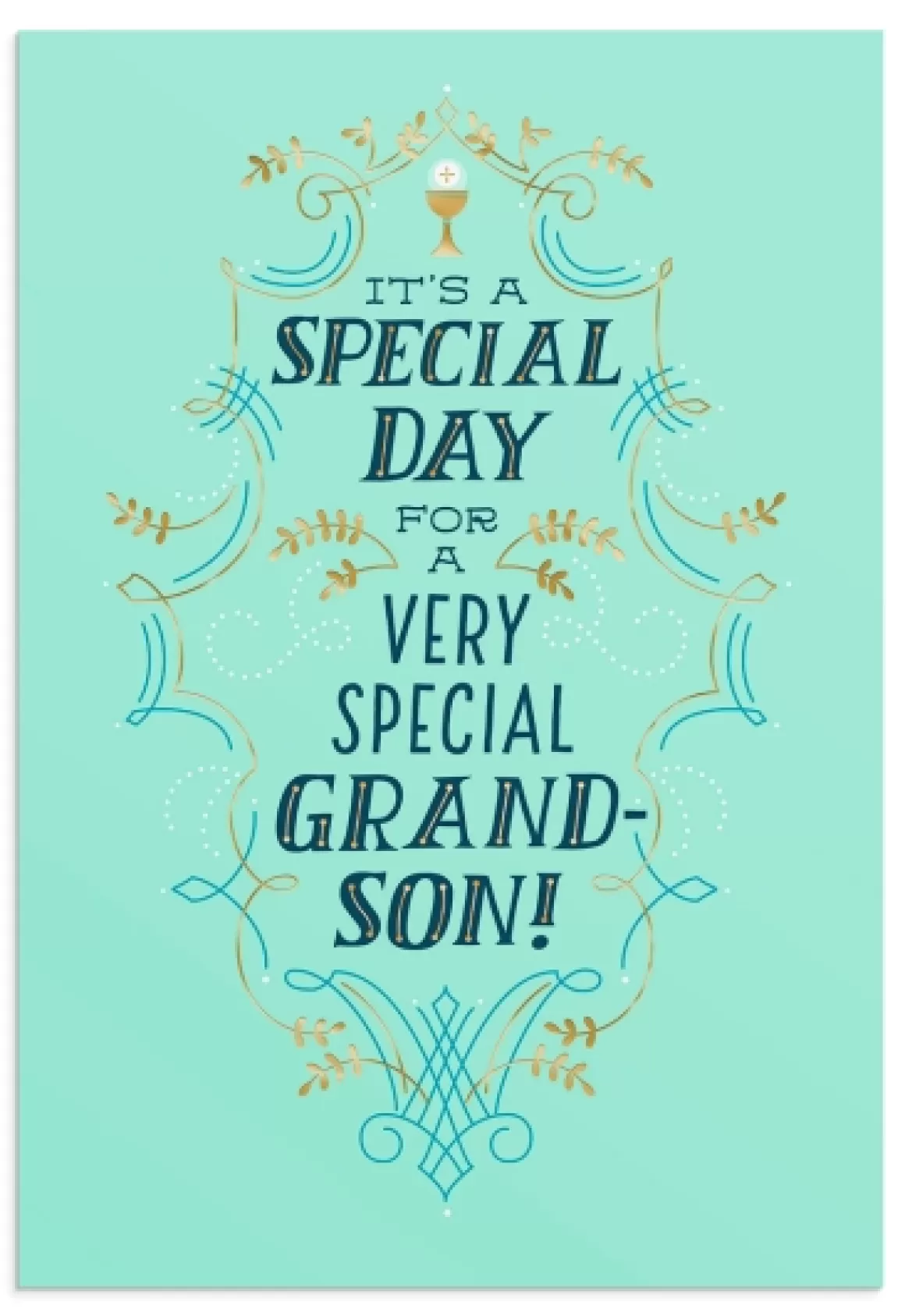 DaySpring Greeting Cards>Communion - Grandson - Special Day - 1 Greeting Card