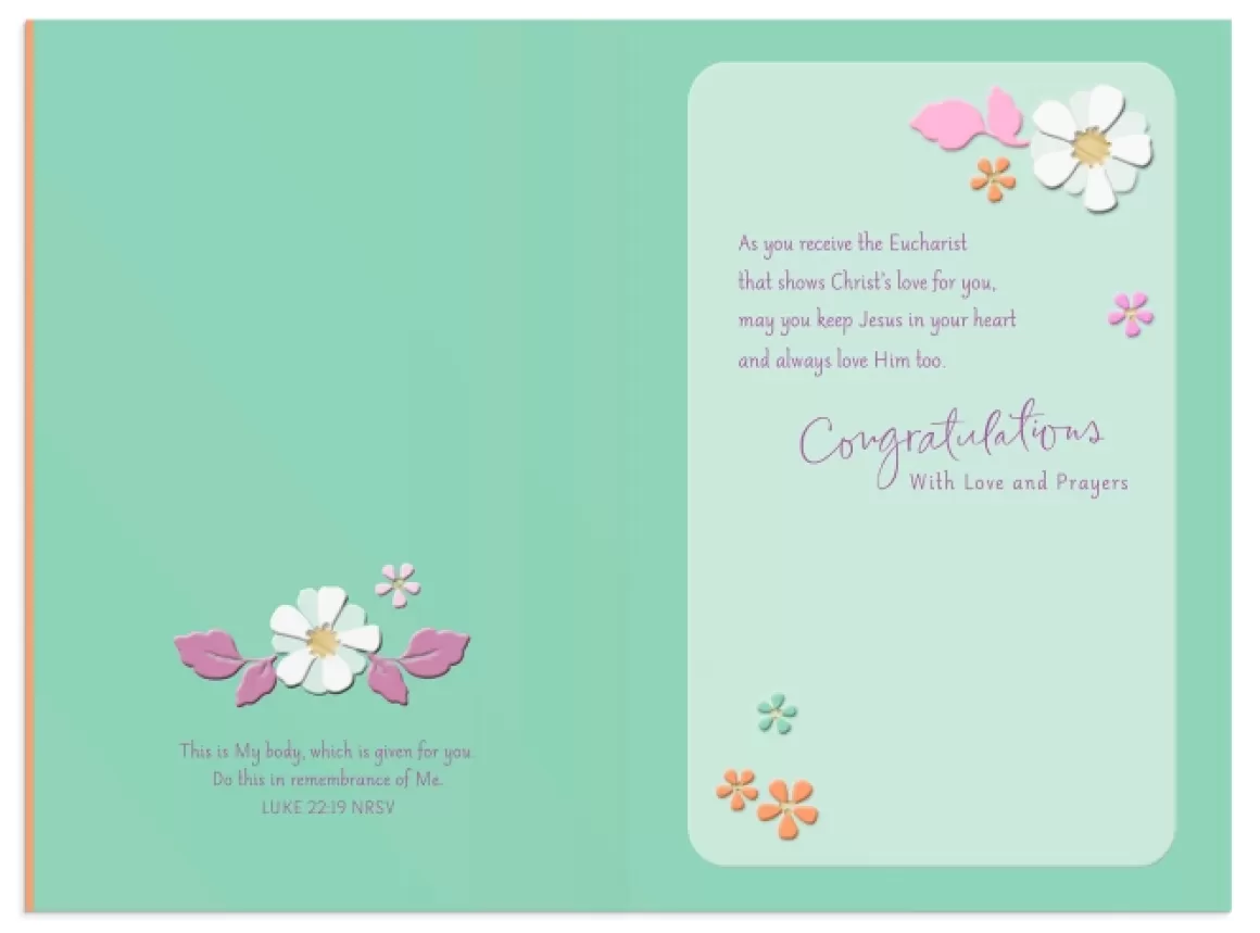 DaySpring Greeting Cards>Communion - Niece - Special Day - 1 Premium Card