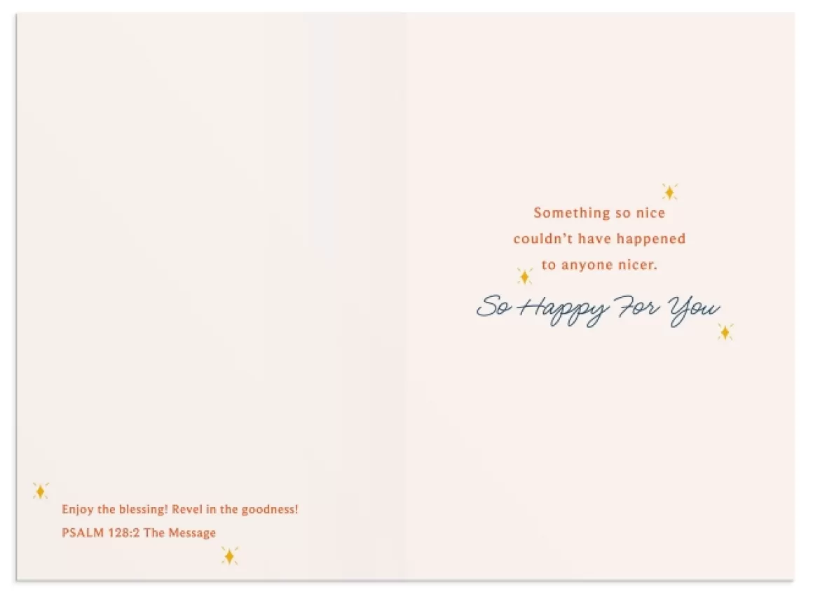 DaySpring Greeting Cards>Congratulations - So Happy For You - 1 Premium Card