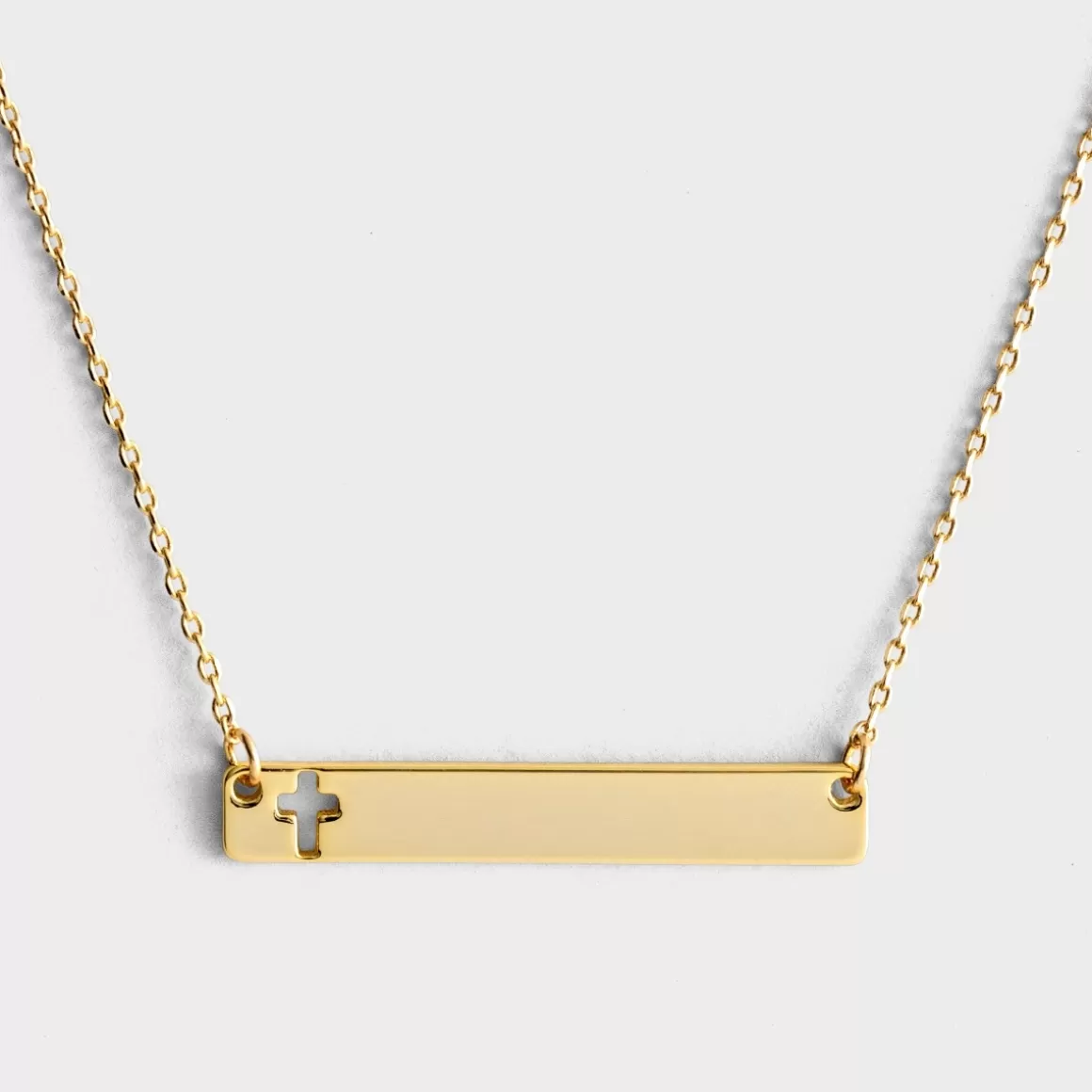 DaySpring Jewelry>Cora Cross - Gold Bar Necklace