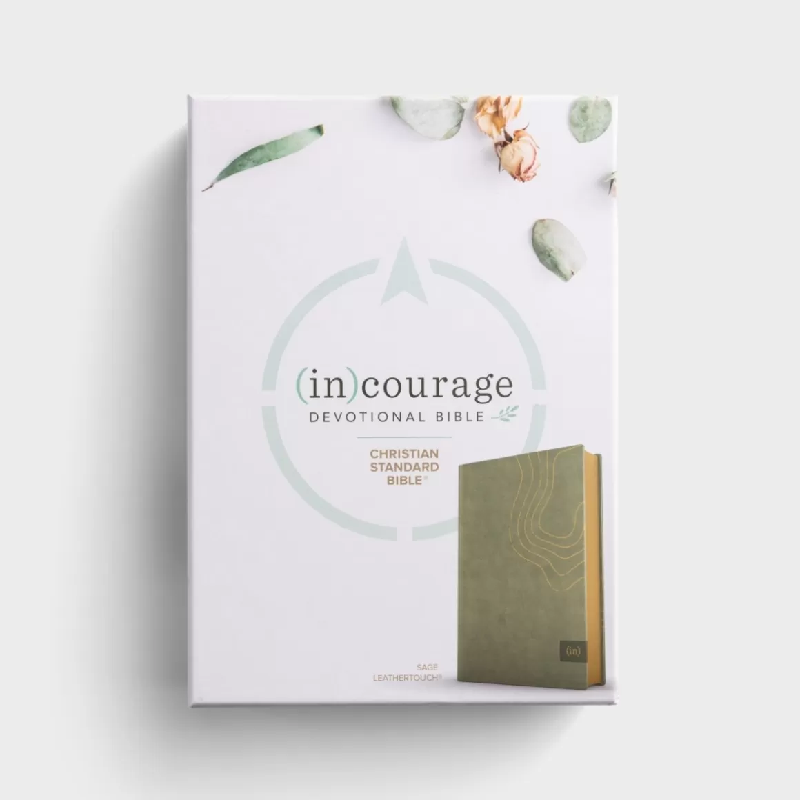 DaySpring Bibles | Gifts for Her>CSB (in)courage Devotional Bible - Sage LeatherTouch