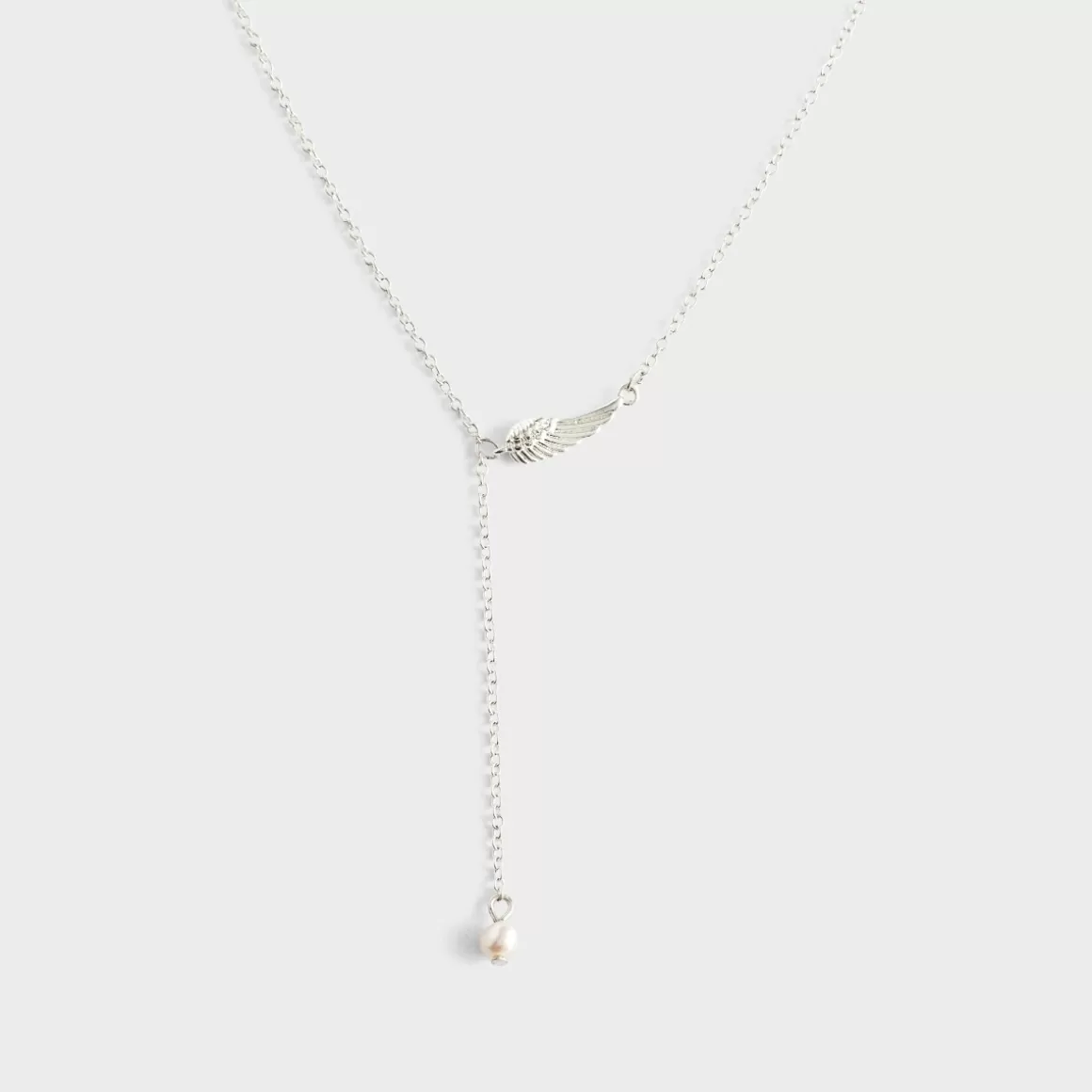 DaySpring Jewelry>Dainty Wing - Silver Necklace