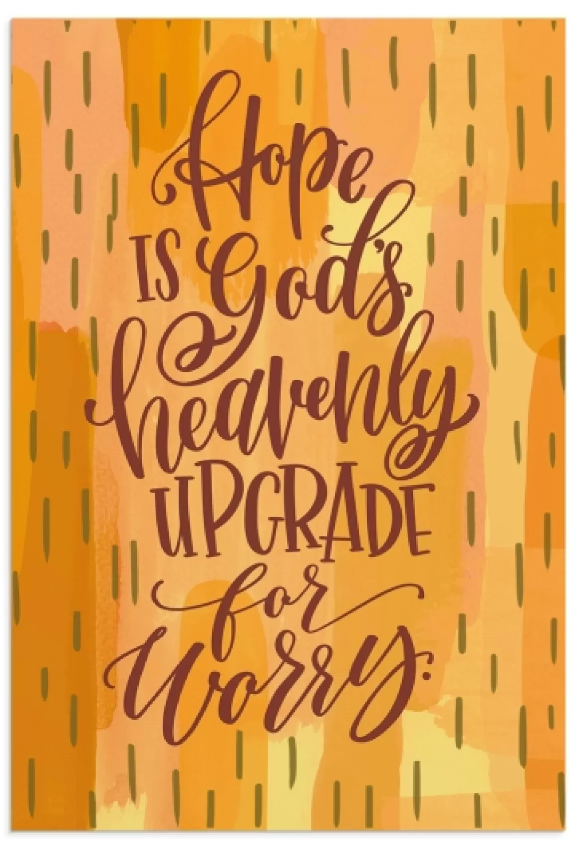 DaySpring Encouragement | Greeting Cards>Encouragement - Upgrade for Worry - 1 Premium Card