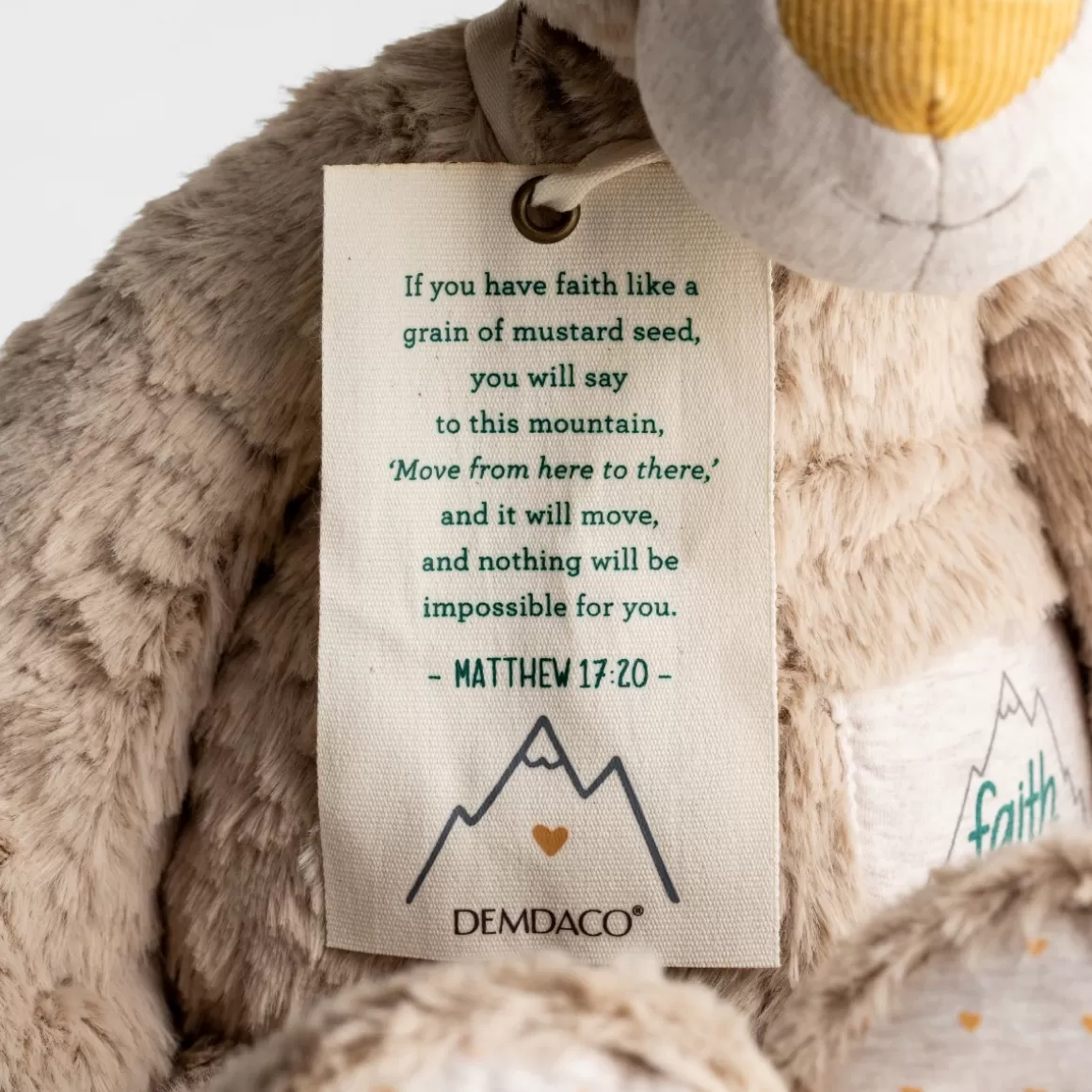 DaySpring Gifts for Kids>Faith Can Move Mountains - Plush Bear