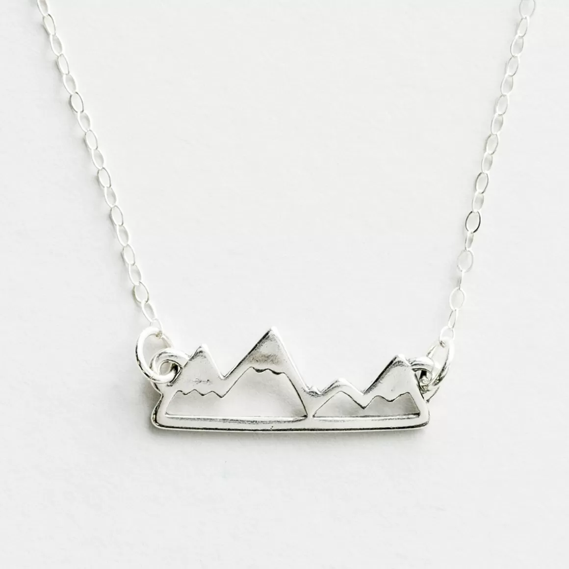 DaySpring Jewelry>Faith Moves Mountains - Sterling Silver Pendant Necklace