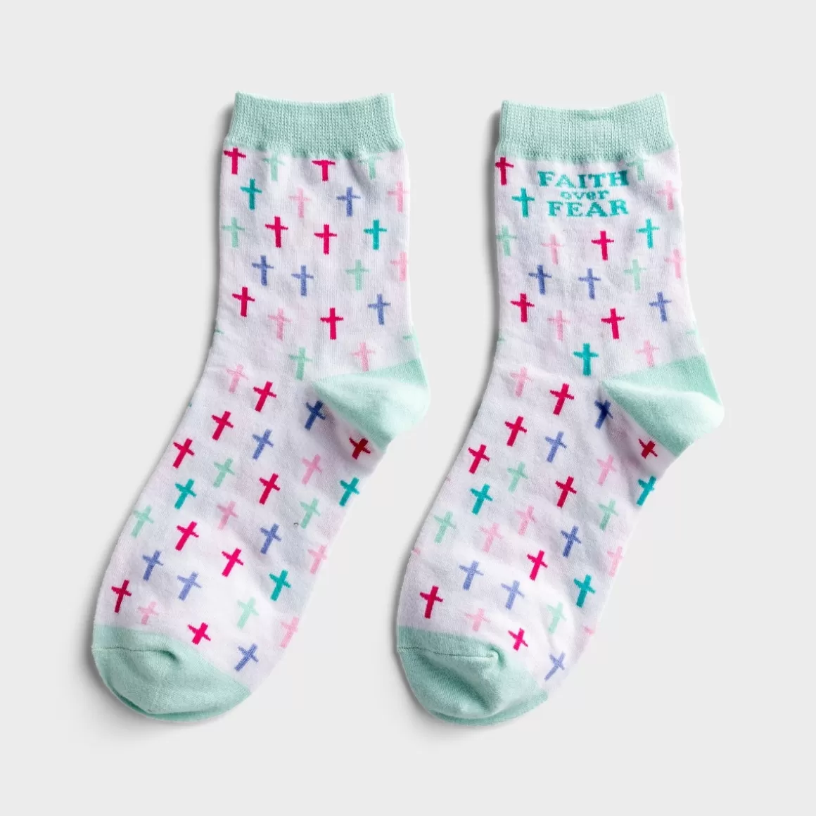 DaySpring Apparel & Accessories>Faith Over Fear - Crew Socks