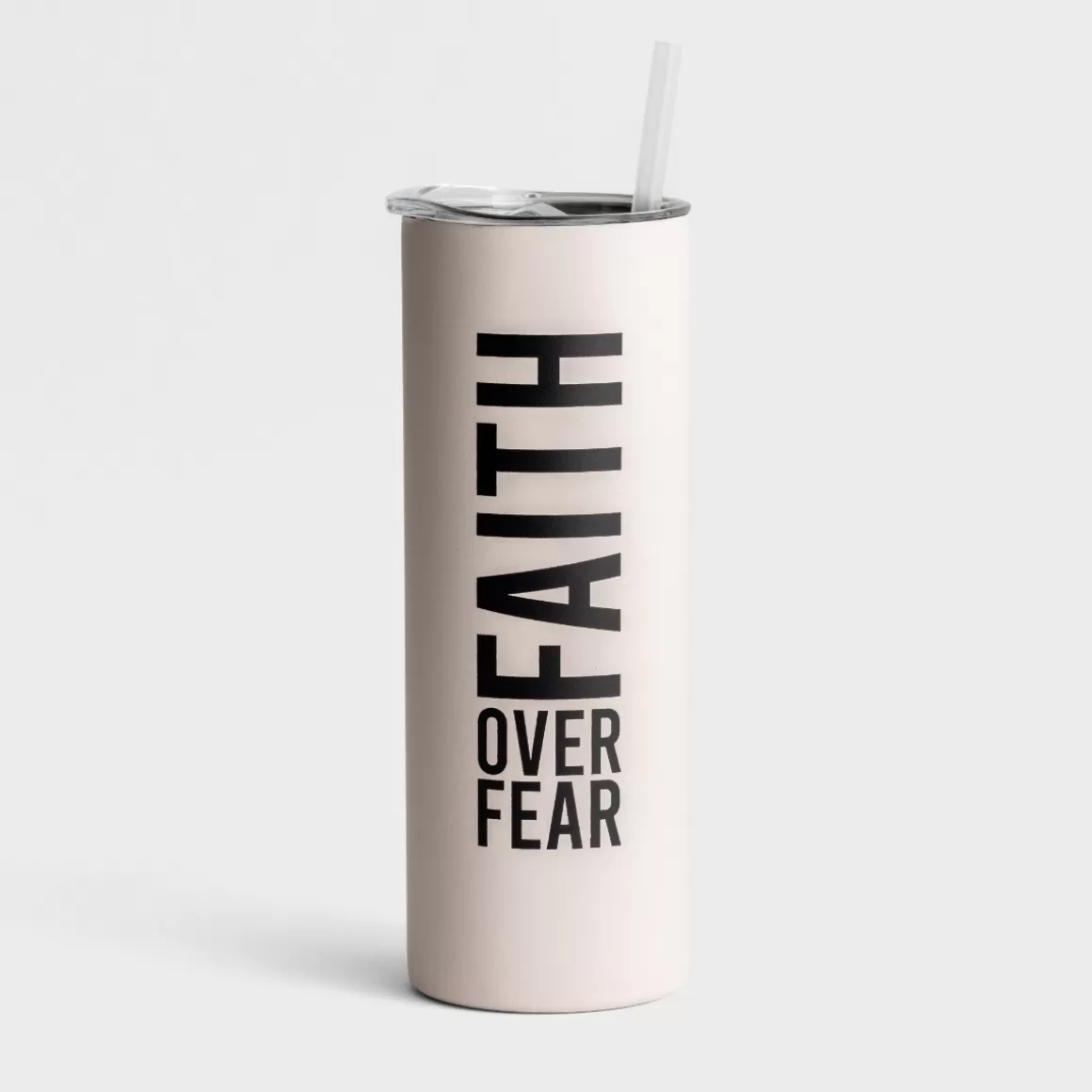 DaySpring Mugs & Drinkware | Mugs & Drinkware>Faith Over Fear - Skinny Stainless Tumbler