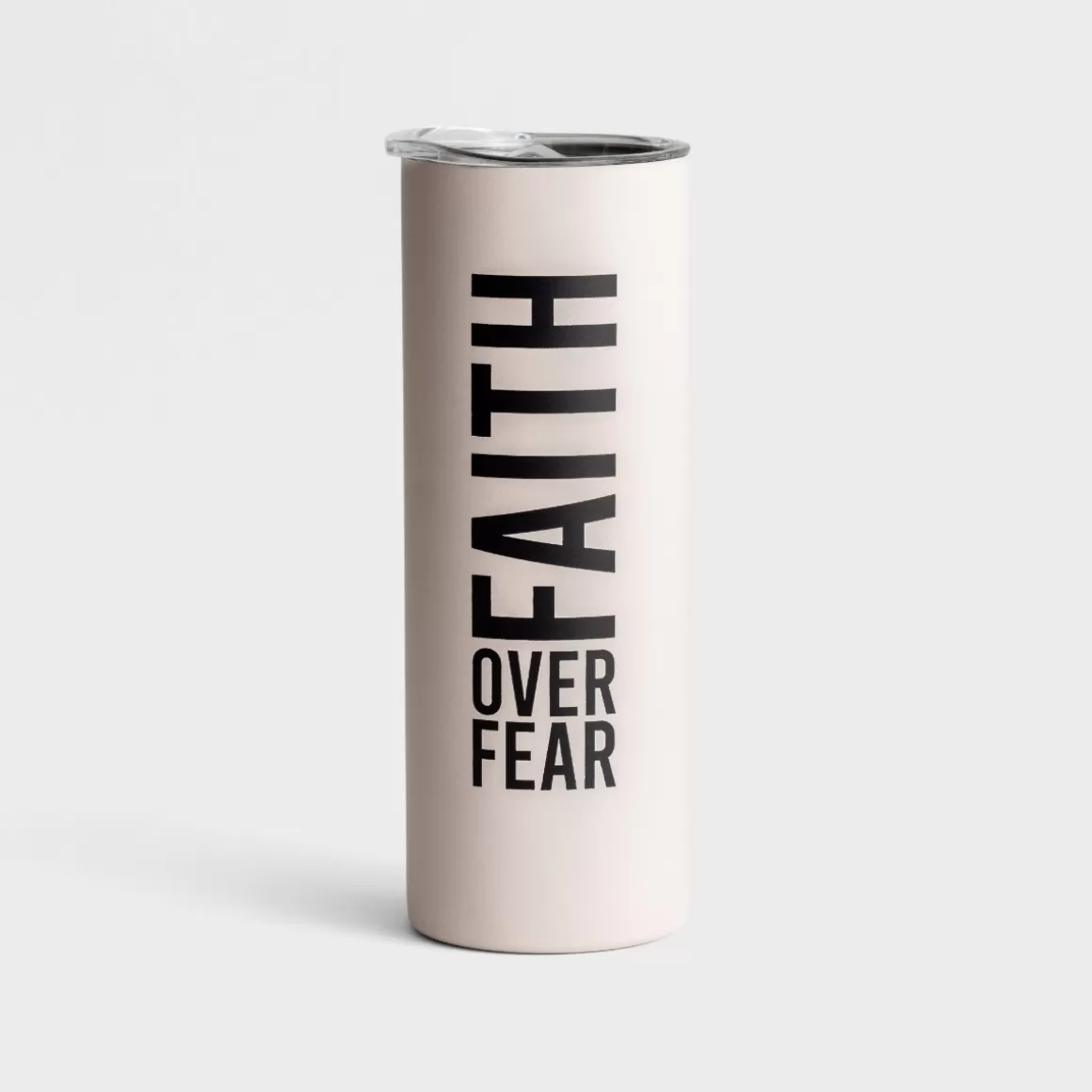 DaySpring Mugs & Drinkware | Mugs & Drinkware>Faith Over Fear - Skinny Stainless Tumbler