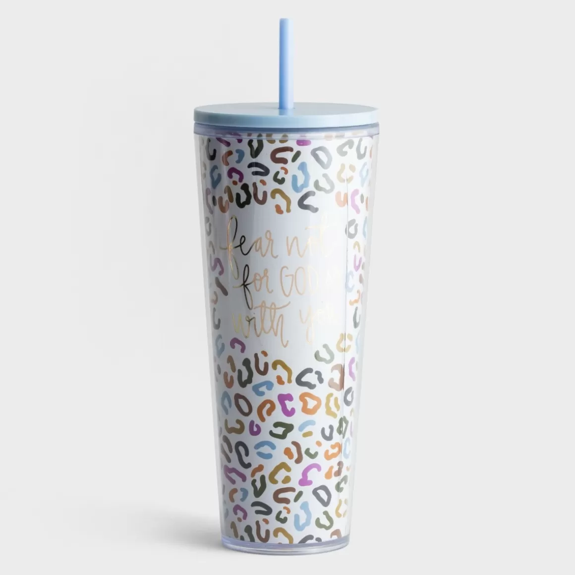 DaySpring Mugs & Drinkware | Mugs & Drinkware>Fear Not - Straw Tumbler