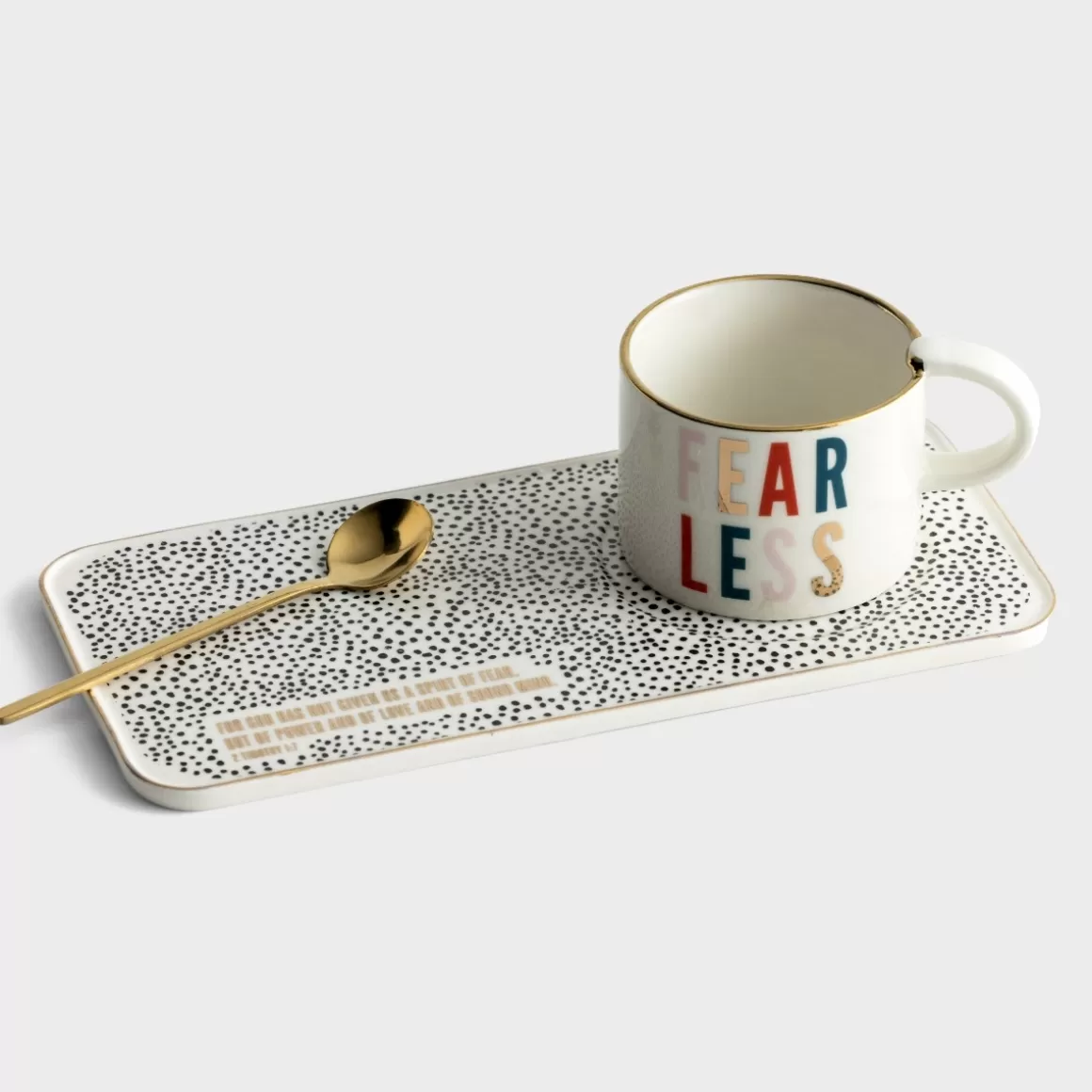 DaySpring Mugs & Drinkware | Gifts for Friends>Fearless – Mug & Tray Set