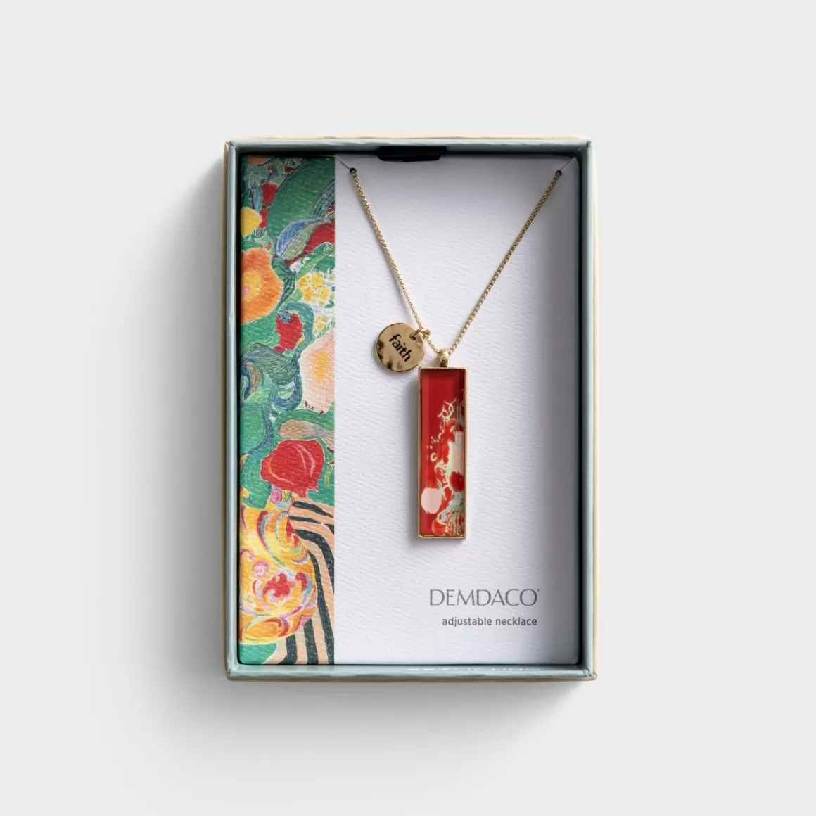 DaySpring Jewelry>Floral Stripes - Faith - ArtLifting Necklace