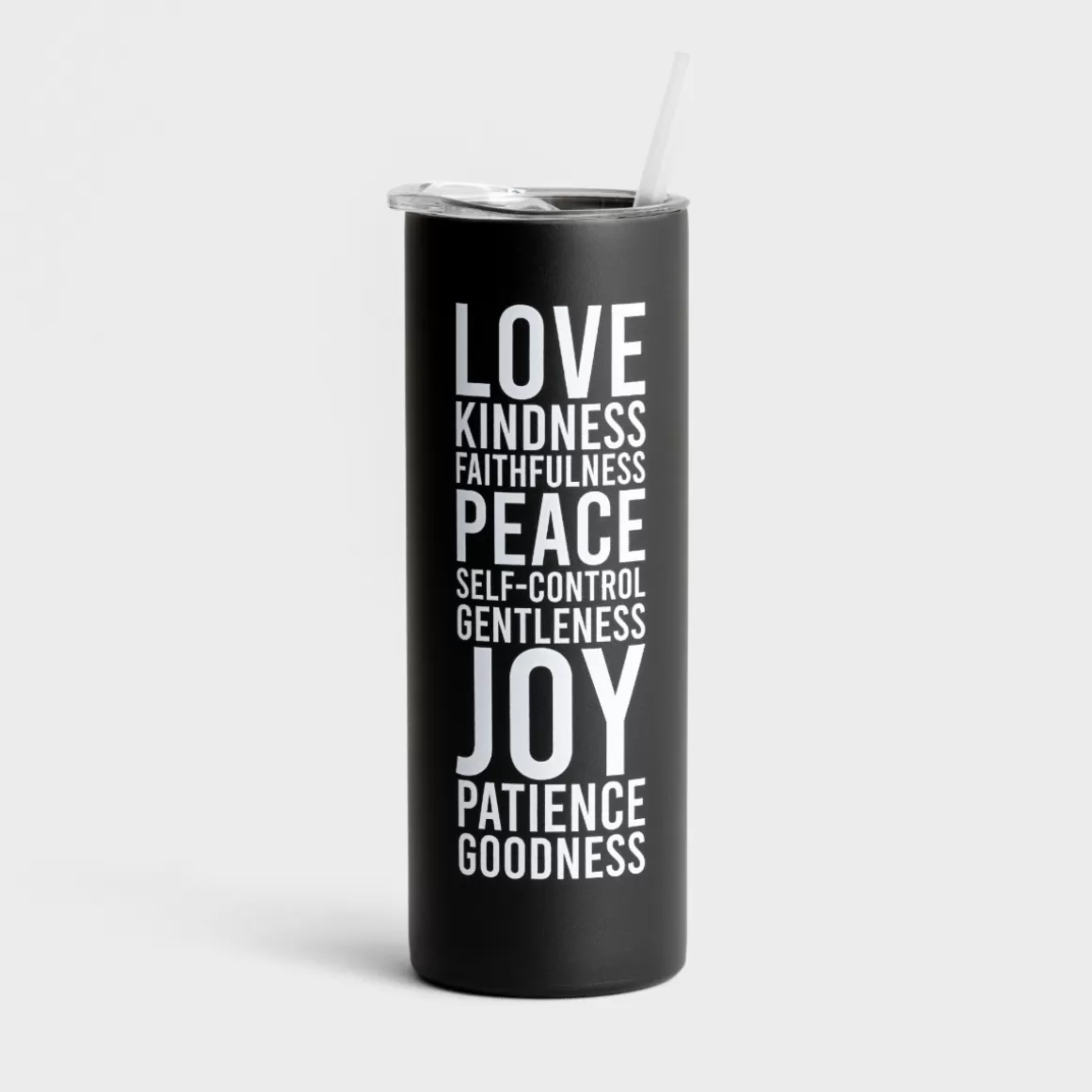 DaySpring Mugs & Drinkware | Mugs & Drinkware>Fruit Of The Spirit - Skinny Stainless Tumbler