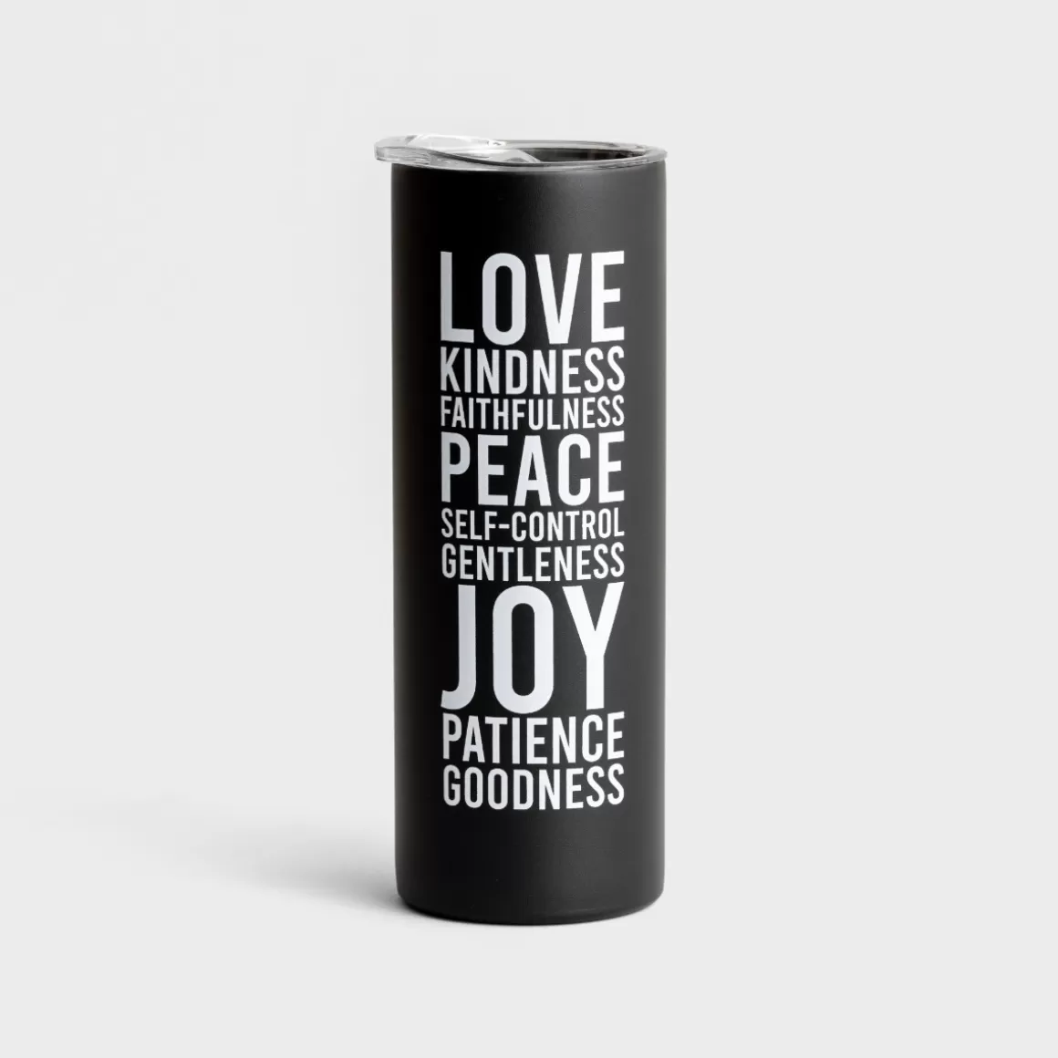 DaySpring Mugs & Drinkware | Mugs & Drinkware>Fruit Of The Spirit - Skinny Stainless Tumbler