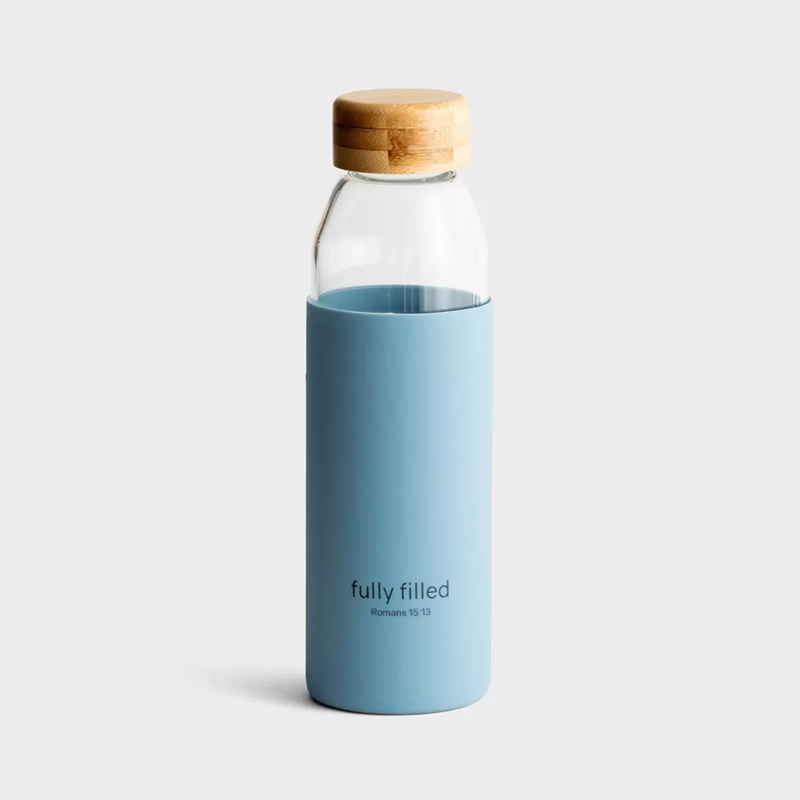 DaySpring Mugs & Drinkware | Mugs & Drinkware>Fully Filled - Glass Water Bottle with Bamboo Lid