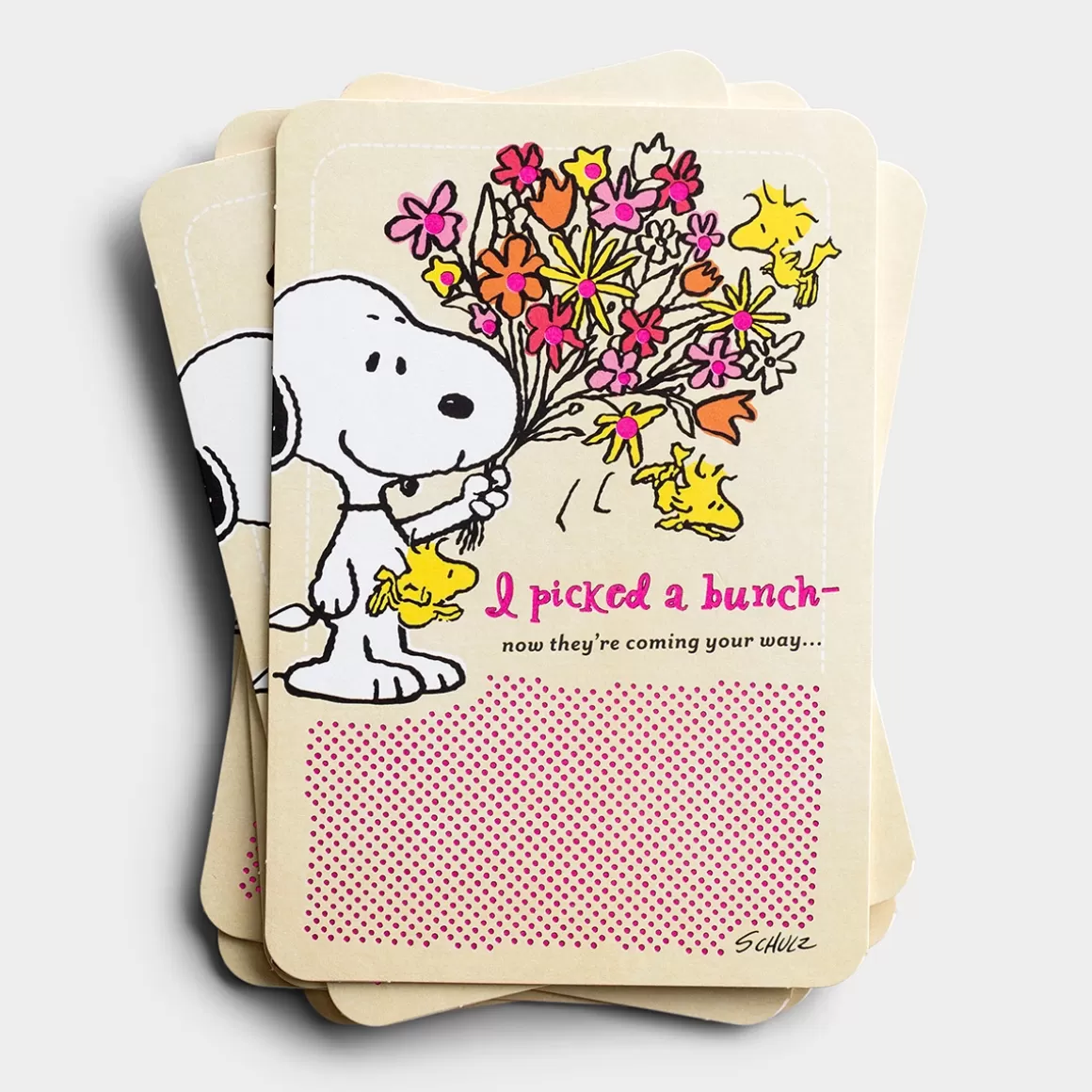 DaySpring Peanuts>Get Well - Peanuts - Picked A Bunch - 6 Premium Cards