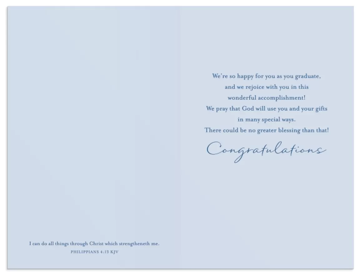 DaySpring Greeting Cards | Graduation>Graduation - A Special Young Man - 1 Premium Card, KJV