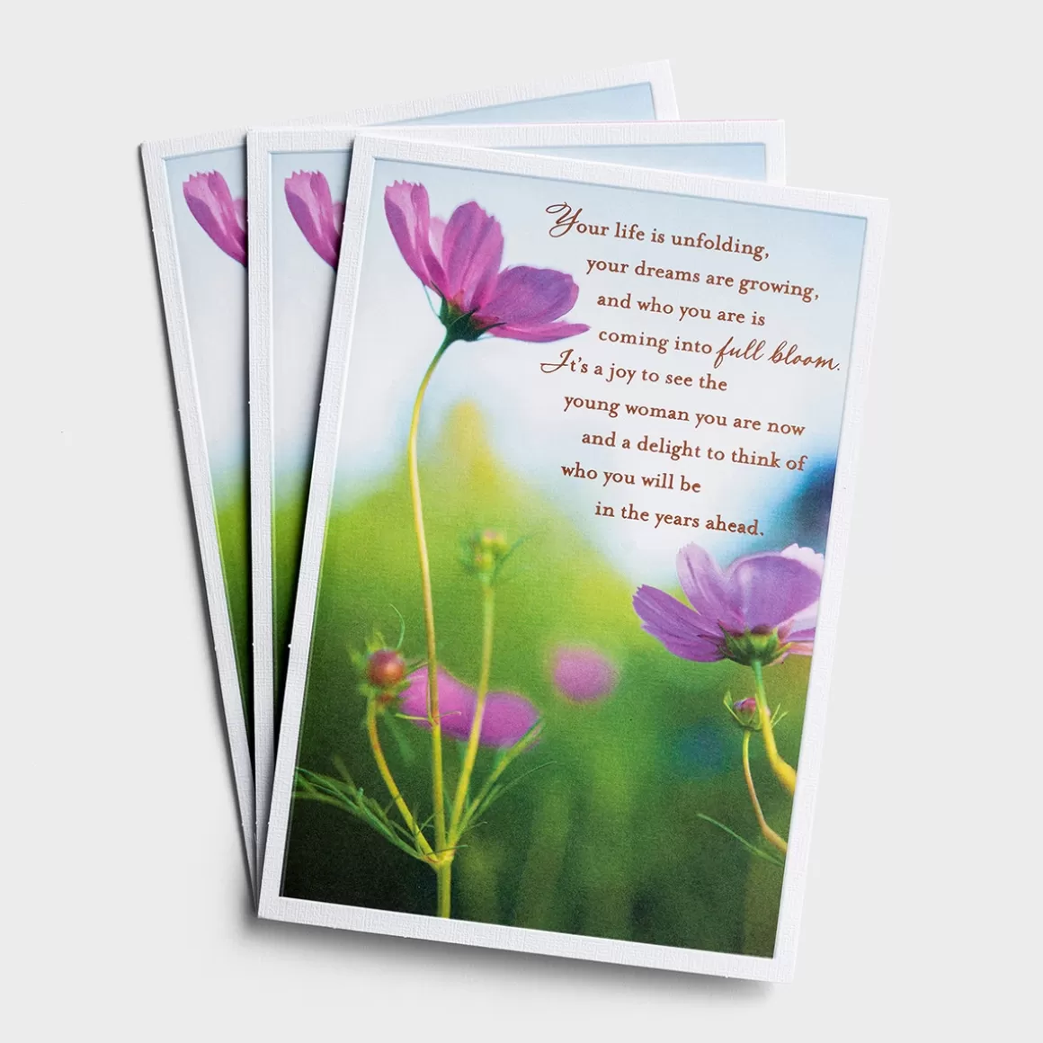 DaySpring Graduation>Graduation - Your Life Is Unfolding - 3 Premium Cards