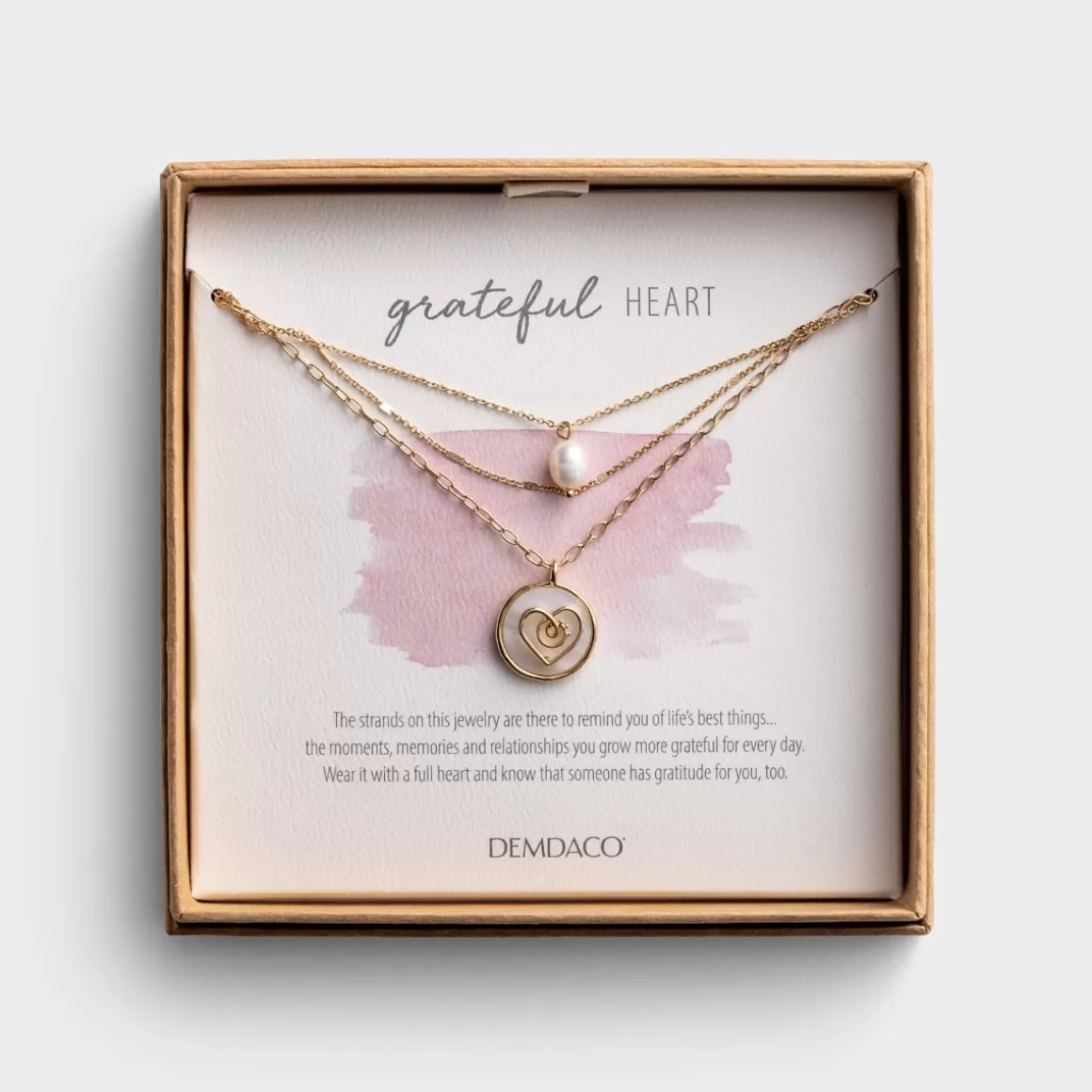 DaySpring Jewelry>Grateful Heart - Gold Necklace