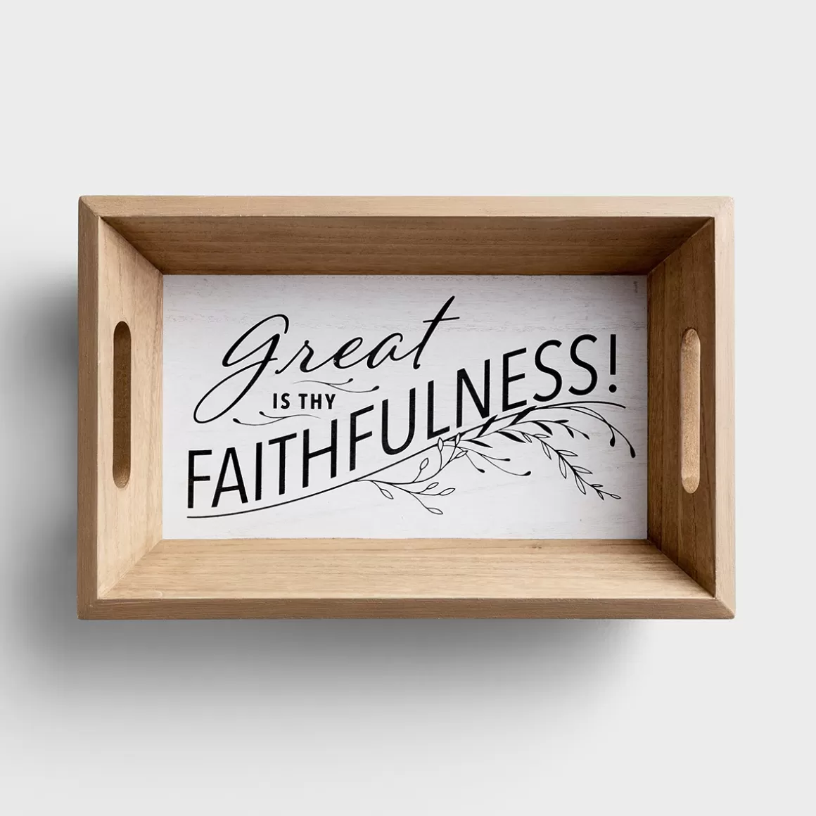 DaySpring Farmhouse Faith | Tableware>Great is Thy Faithfulness - Decorative Tray