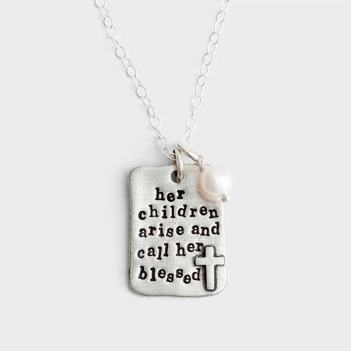 DaySpring Jewelry>Her Children Arise - Pewter Pendant Necklace